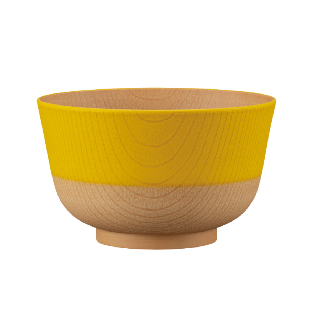 どんぶり 700ml やさしい彩り 抗菌 ( 丼 丼ぶり 日本製 電子レンジ対応 食洗機対応 どんぶり椀 どんぶり鉢 お椀 食器 おしゃれ かわいい 抗菌加工 木目 シンプル 割れにくい 軽い ) 【レモン】 レモン