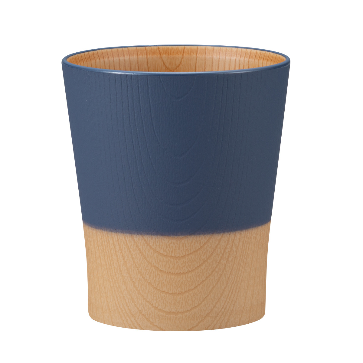 コップ 360ml やさしい彩り 抗菌 カップ ( 日本製 電子レンジ対応 食洗機対応 湯呑み 湯飲み 食器 おしゃれ かわいい 抗菌加工 木目 シンプル 割れにくい 軽い ) 【ルリ】 ルリ