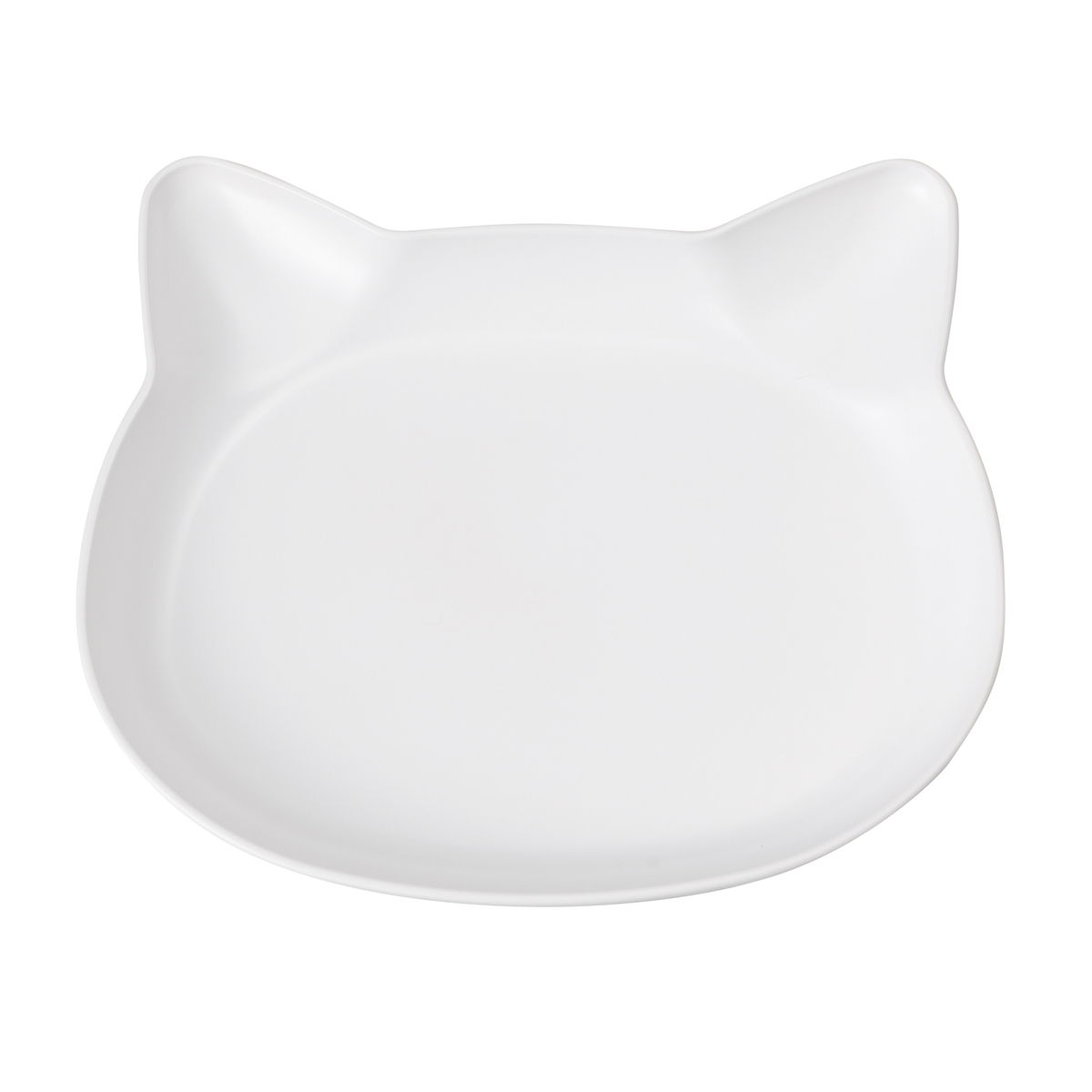 抗菌ランチプレート catte ねこ 日本製 電子レンジ対応 食洗機対応 BPAフリー ( 子ども用食器 食器 プレート 皿 抗菌 キッズ 子ども ベビー食器 ランチ デザート おかず 取り皿 パステルカラー かわいい ギフト 割れにくい ) 【ホワイト】 ホワイト