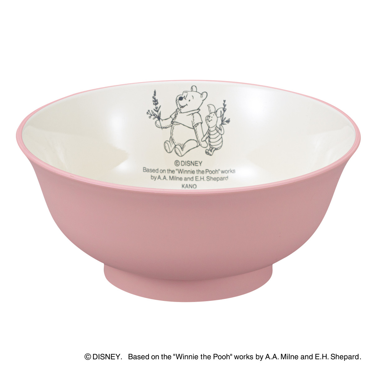 丼鉢 Pooh Bee 抗菌どんぶり くまのプーさん ( BPAフリー 日本製 抗菌 電子レンジ対応 食洗機対応 プーさん ピグレット 丼ぶり 丼物 丼 どんぶり おしゃれ かわいい ディズニー キャラクター 茶碗 椀 器 うつわ 軽い 割れにくい ) 【ピンク】 ピンク