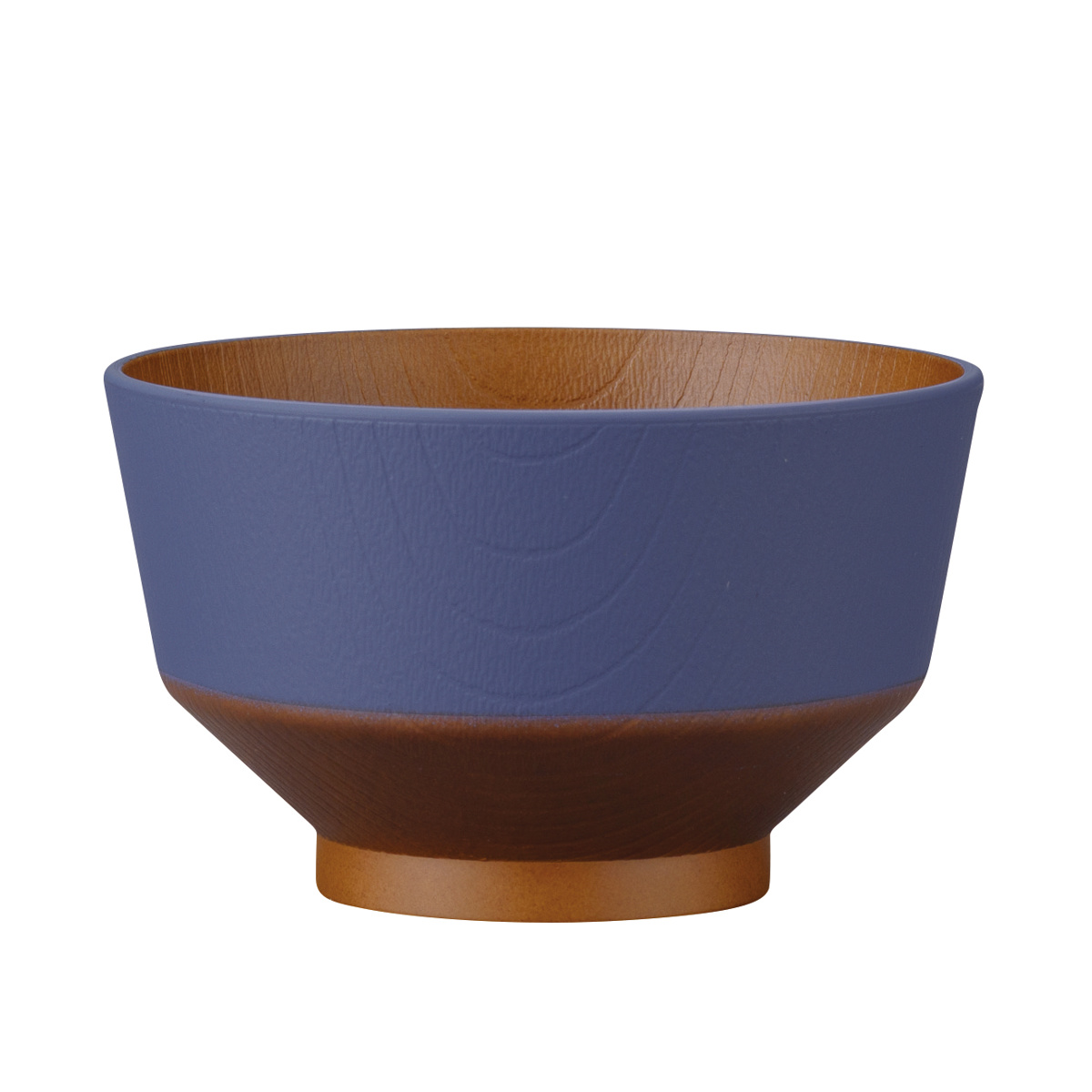汁椀 和の色 抗菌 キッズ ( 電子レンジ対応 食洗機対応 BPAフリー 日本製 子ども 子供 碗 お椀 味噌汁碗 おしゃれ 軽い 割れにくい 味噌汁 スープ 国産 大人 木目調 抗菌加工 ) 【瑠璃色】 瑠璃色