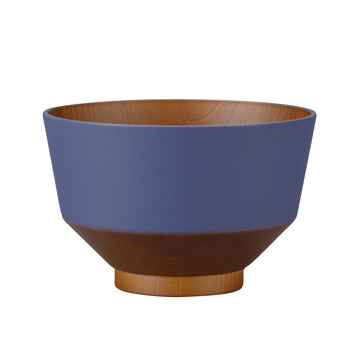 汁椀 和の色 抗菌 ( 電子レンジ対応 食洗機対応 BPAフリー 日本製 碗 お椀 味噌汁碗 おしゃれ 軽い 割れにくい 味噌汁 スープ 国産 大人 子ども 木目調 抗菌加工 ) 【瑠璃色】 瑠璃色