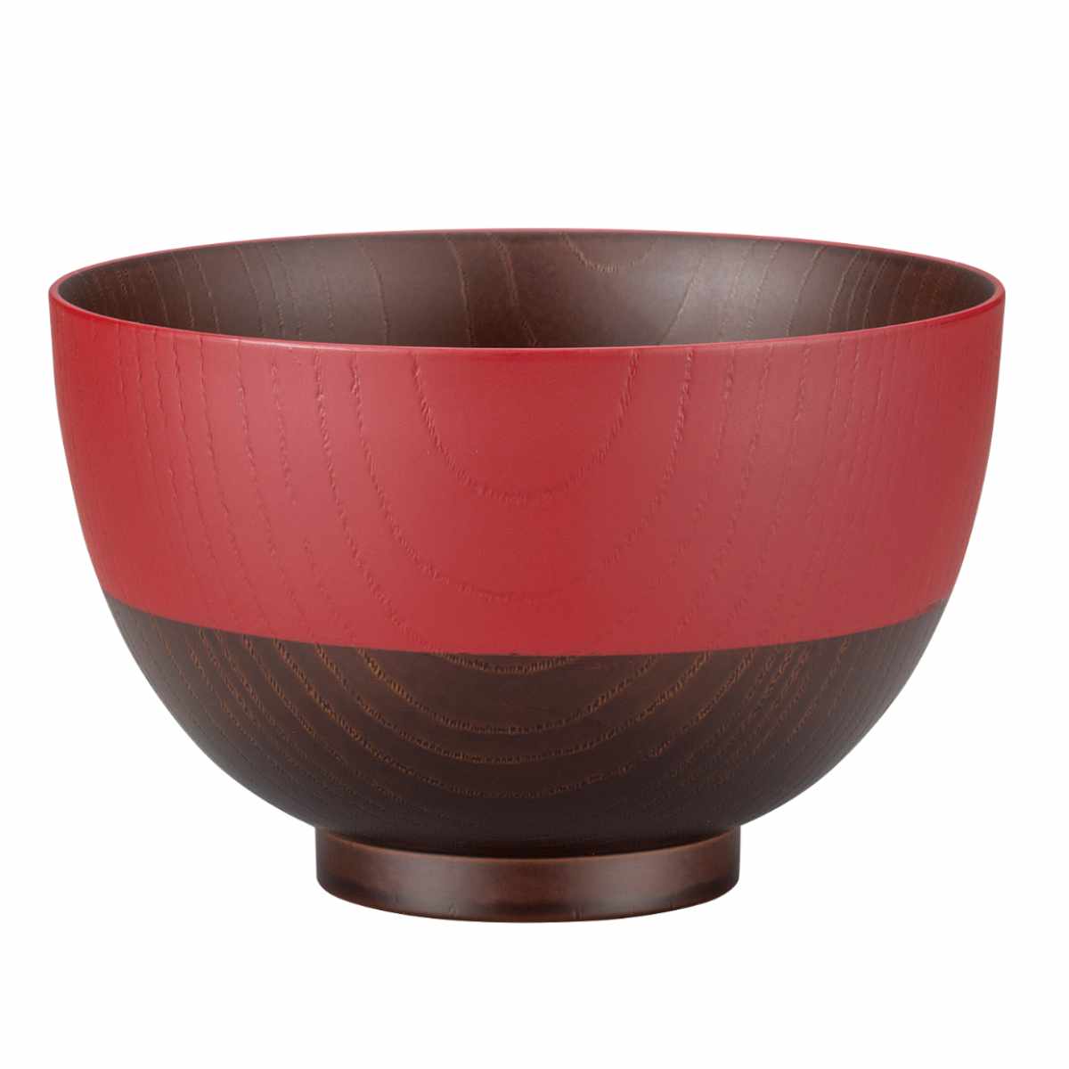 丼鉢 日本伝統色 京型塗分丼 ( 電子レンジ対応 食洗機対応 BPAフリー 日本製 茶碗 丼物 どんぶり 鉢 器 うつわ おしゃれ 丼ぶり うどん 蕎麦 そば 麺鉢 ラーメン 豚汁 親子丼 牛丼 ) 【古代朱】 古代朱