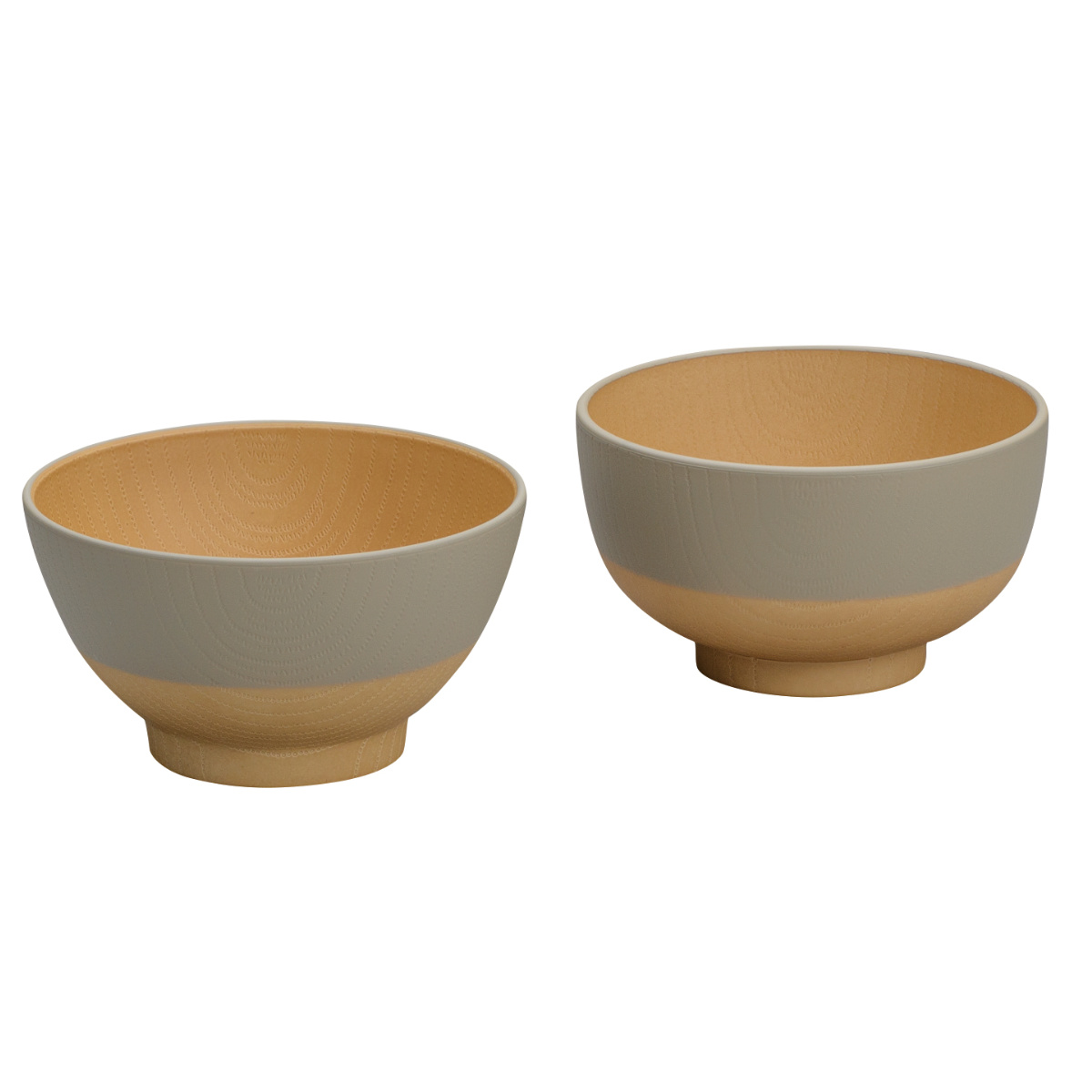 茶碗 汁椀 やさしい彩り 食育 2点セット ( 電子レンジ対応 食洗機対応 BPAフリー 抗菌 キッズ 子ども 子供 飯椀 日本製 おしゃれ かわいい シンプル お茶碗 お椀 味噌汁碗 ご飯 味噌汁 スープ ) 【あま色】 あま色