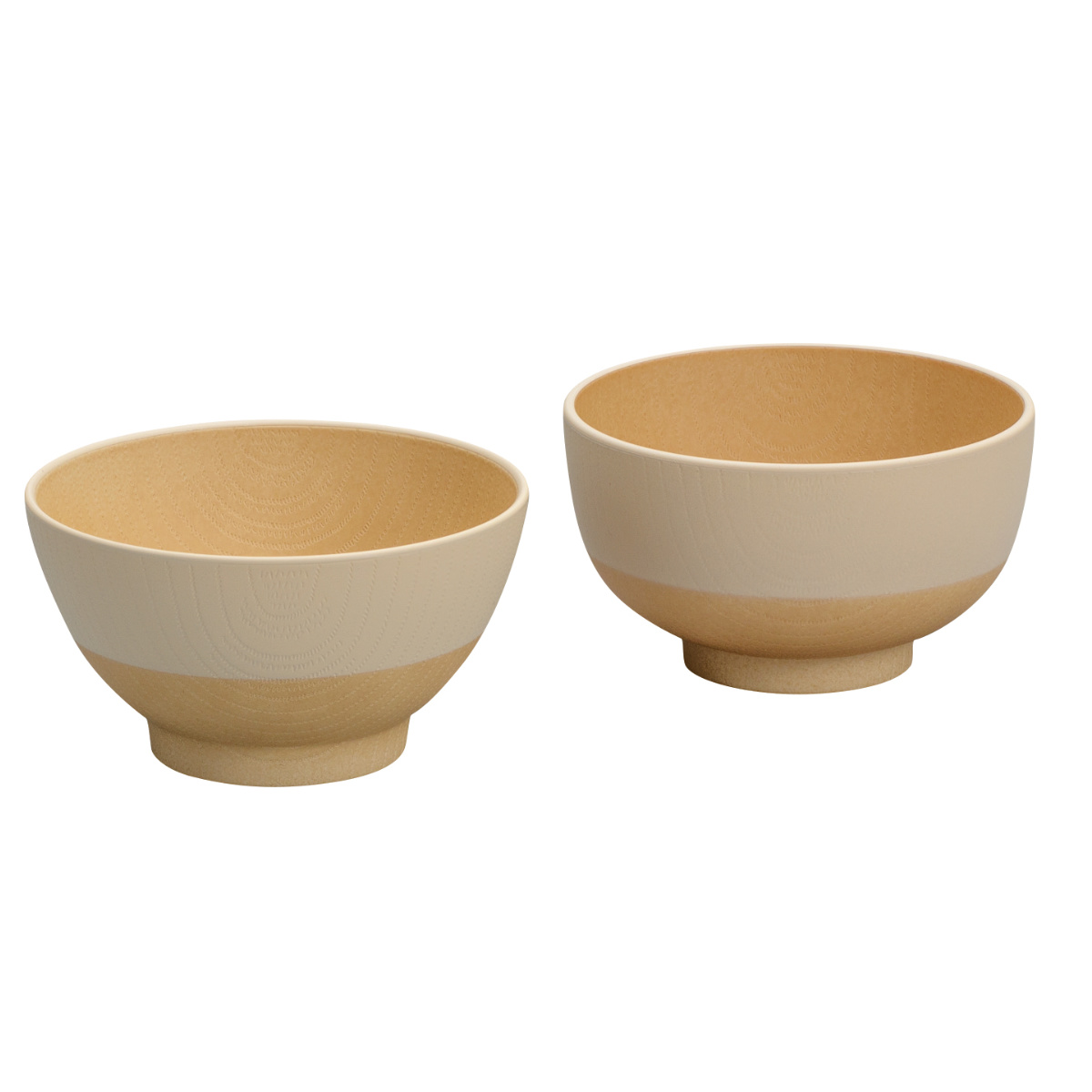 茶碗 汁椀 やさしい彩り 食育 2点セット ( 電子レンジ対応 食洗機対応 BPAフリー 抗菌 キッズ 子ども 子供 飯椀 日本製 おしゃれ かわいい シンプル お茶碗 お椀 味噌汁碗 ご飯 味噌汁 スープ ) 【キナリ】 キナリ