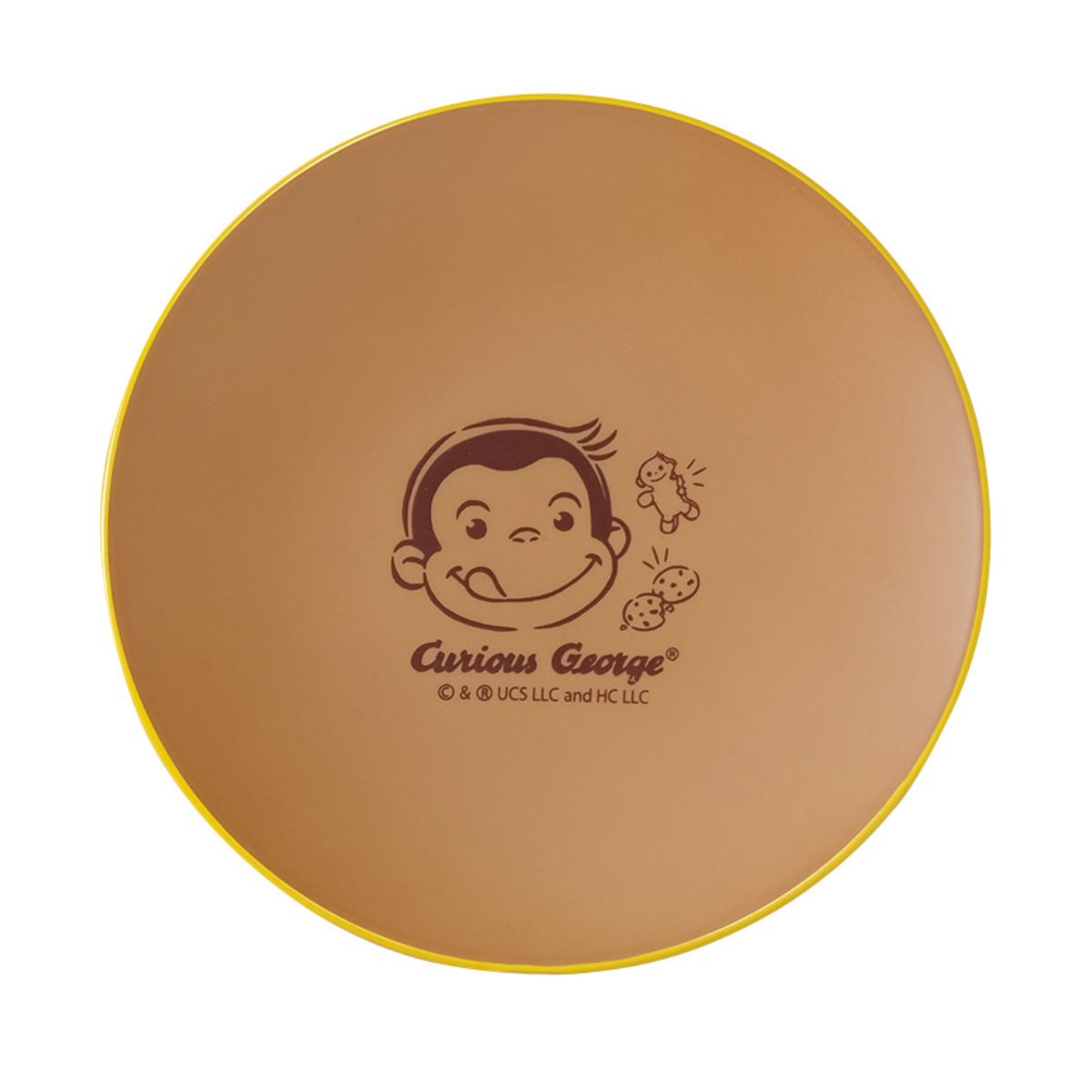 プレート おさるのジョージ CG 塗プレート アイボリー ( BPAフリー 電子レンジ対応 食洗機対応 キャラクター お皿 皿 食器 かわいい おしゃれ ナチュラル )