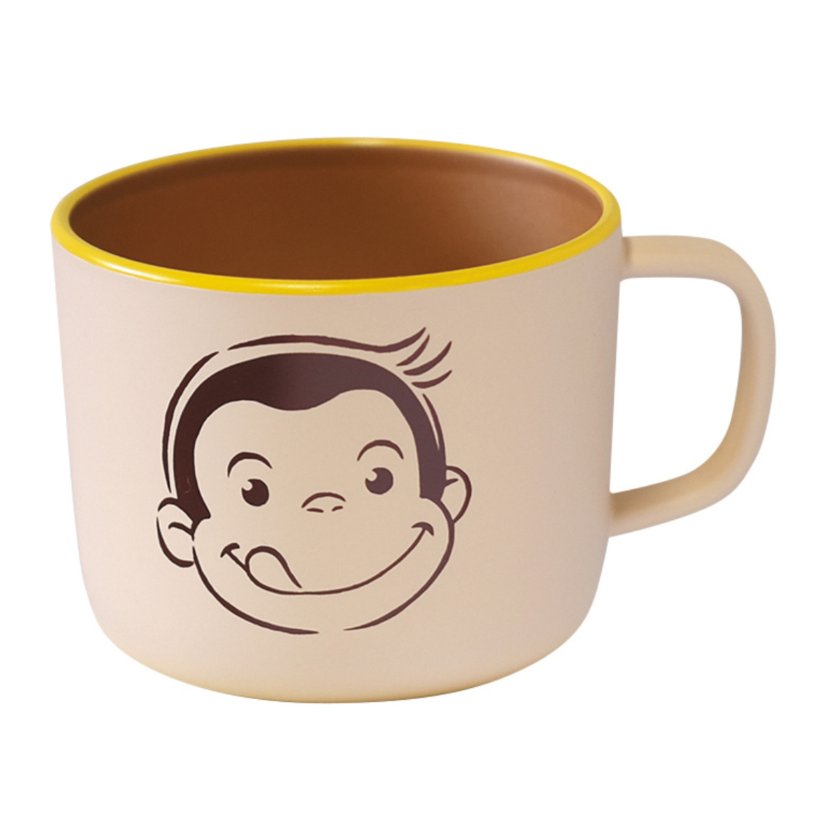 マグカップ おさるのジョージ CG 塗マグ アイボリー ( BPAフリー 電子レンジ対応 食洗機対応 キャラクター マグ カップ コップ マグコップ かわいい おしゃれ ナチュラル )