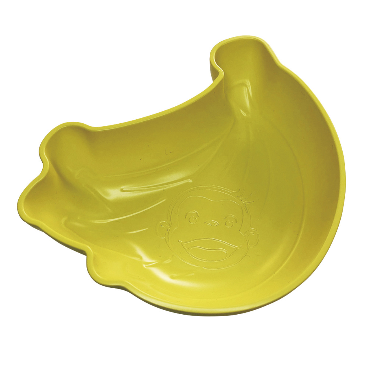 プレート おさるのジョージ CG ダイカットボウルバナナ イエロー ( BPAフリー 電子レンジ対応 食洗機対応 キャラクター 皿 お皿 器 食器 かわいい おしゃれ ナチュラル )