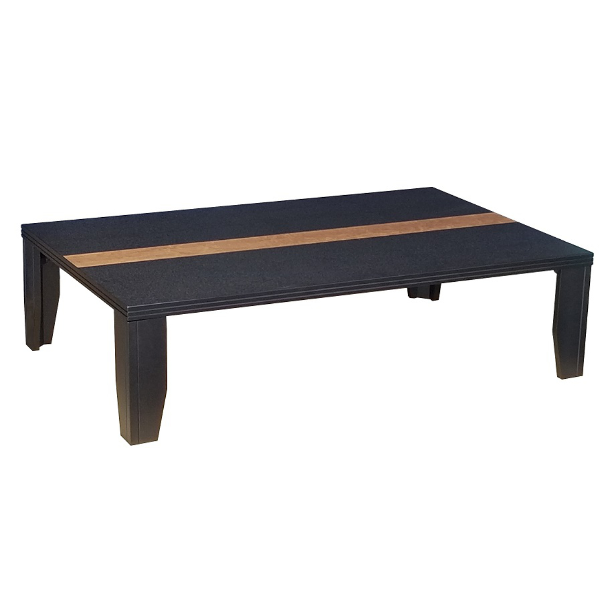 ローテーブル 折りたたみ 幅135cm 軽量座卓 Nまじかる ( テーブル 天然木 木製 折り畳み 長方形 完成品 折れ脚 リビングテーブル センターテーブル 日本製 和風 タモ 机 ちゃぶ台 四角 折りたたみテーブル おしゃれ 食卓 奥行85cm ) 【ブラック】 ブラック