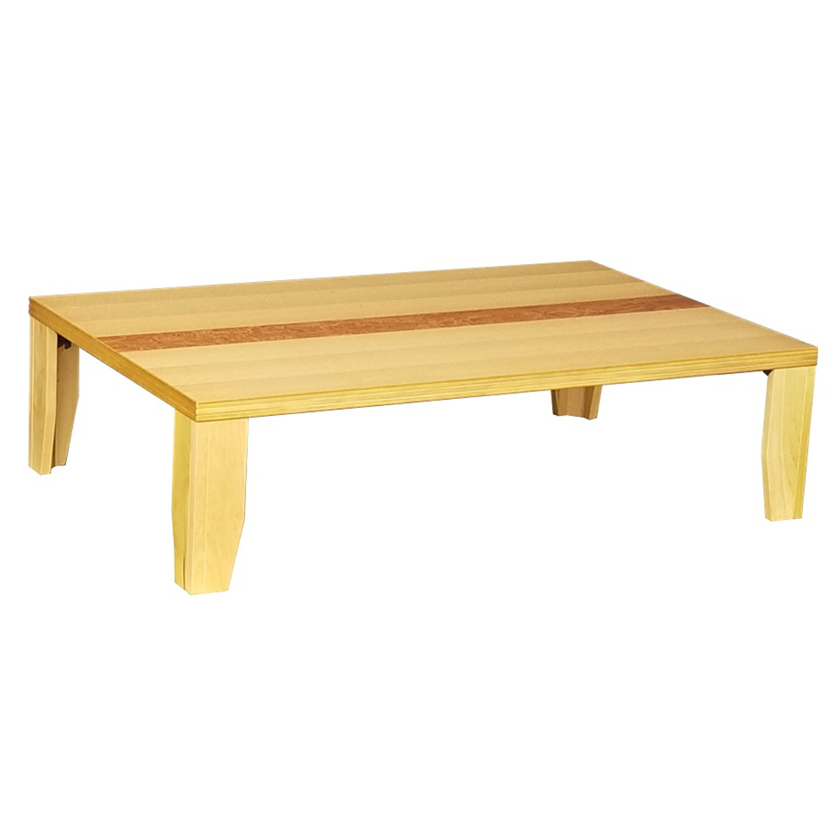 ローテーブル 折りたたみ 幅150cm 軽量座卓 Nまじかる ( テーブル 天然木 木製 折り畳み 長方形 完成品 折れ脚 リビングテーブル センターテーブル 日本製 和風 タモ 机 ちゃぶ台 四角 折りたたみテーブル おしゃれ 食卓 奥行85cm ) 【ナチュラル】 ナチュラル