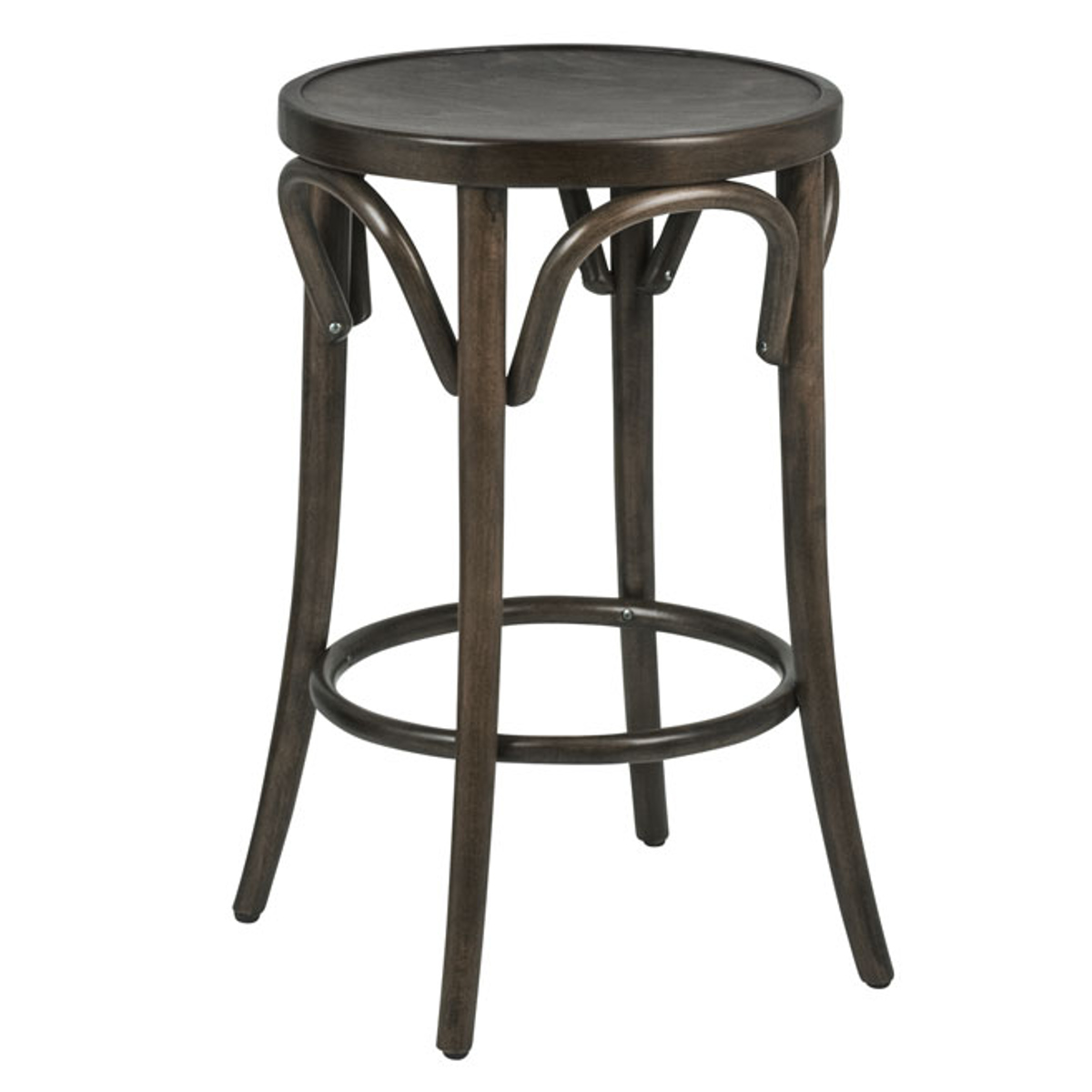 スツール 高さ65cm 曲木チェア アルト ( チェア チェアー 木製 天然木 1人掛け イス 椅子 いす 腰掛け ベントウッドチェア 丸 曲線 来客用 キッチン 玄関 背もたれなし 円形 完成品 おしゃれ 丸椅子 ) 【ブラウン】 ブラウン