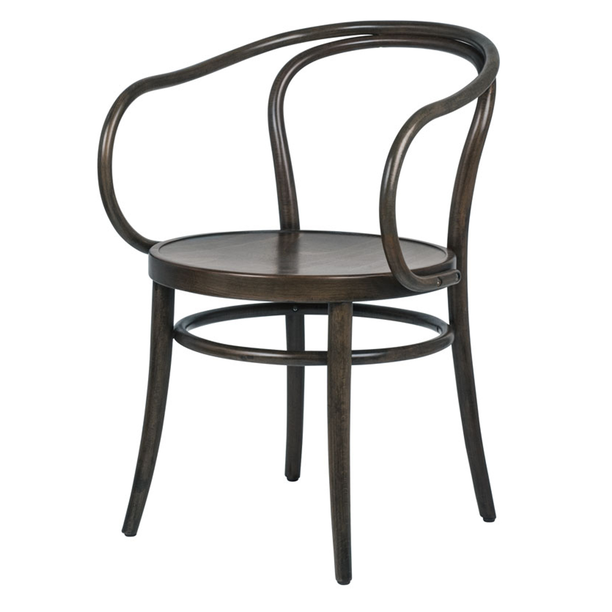 ダイニングチェア 座面高46cm 曲木チェア ルネ ( 食卓椅子 チェア ダイニング イス 椅子 木製 天然木 曲木 チェアー 完成品 食卓 リビング おしゃれ ダイニングチェアー リビングチェア 肘掛け 木製椅子 )