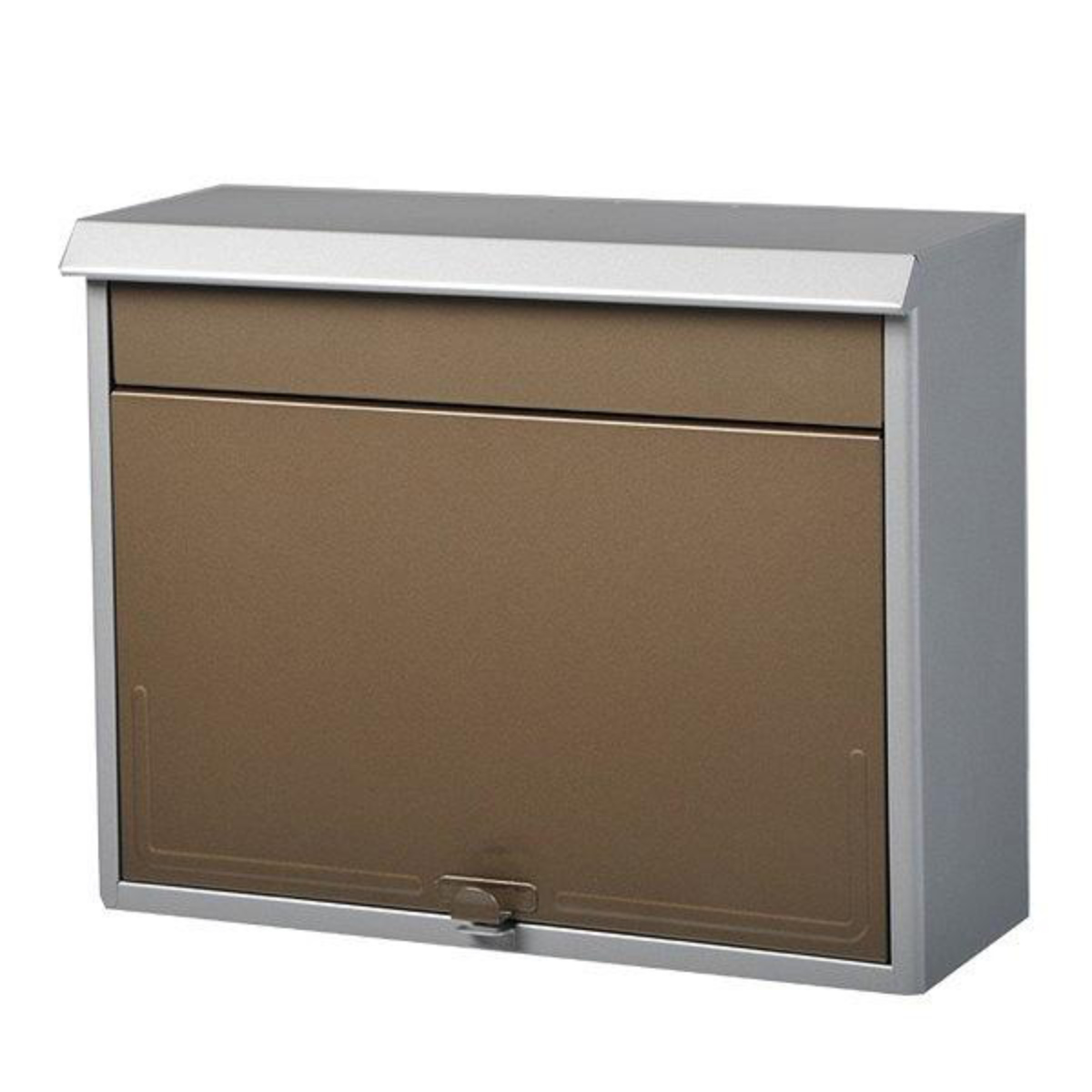 郵便ポスト スタイルポスト SG-48 レッド ( ポスト 郵便受け メールボックス 壁付け 壁掛け 新聞入れ ) 【ブラウンメタリック】 ブラウンメタリック