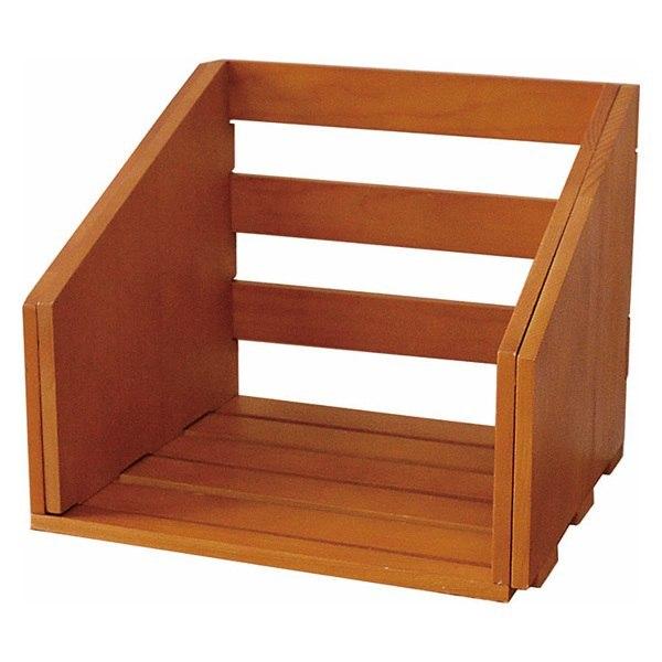 dショッピング |ブックスタンド スライド式 2段 本棚 （ 卓上 木製