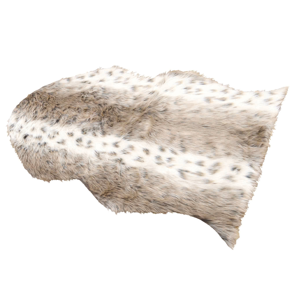 フロアマット リッシュ アクセントラグ S ( ラグ 玄関マット インテリア フェイクファー ふわふわ アニマル 敷き物 マット ロングファー かわいい 高級感 癒し もこもこ 毛並み ロング 幅90cm ) 【バンビ】 バンビ