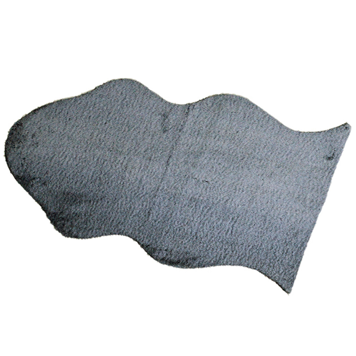 フロアマット リッシュ アクセントラグ S ( ラグ 玄関マット インテリア フェイクファー ふわふわ アニマル 敷き物 マット ロングファー かわいい 高級感 癒し もこもこ 毛並み ロング 幅90cm ) 【ブラックラビット】 ブラックラビット