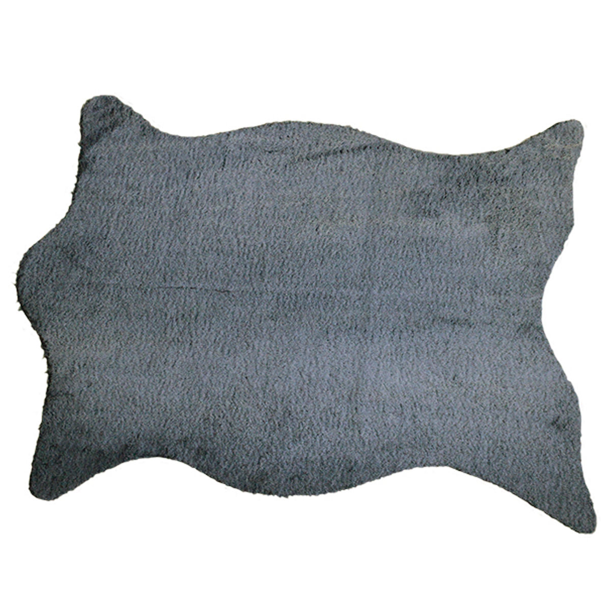 フロアマット リッシュ アクセントラグ L ( ラグ 玄関マット インテリア フェイクファー ふわふわ アニマル 敷き物 マット ロングファー かわいい 高級感 癒し もこもこ 毛並み ロング 幅110cm ) 【ブラックラビット】 ブラックラビット