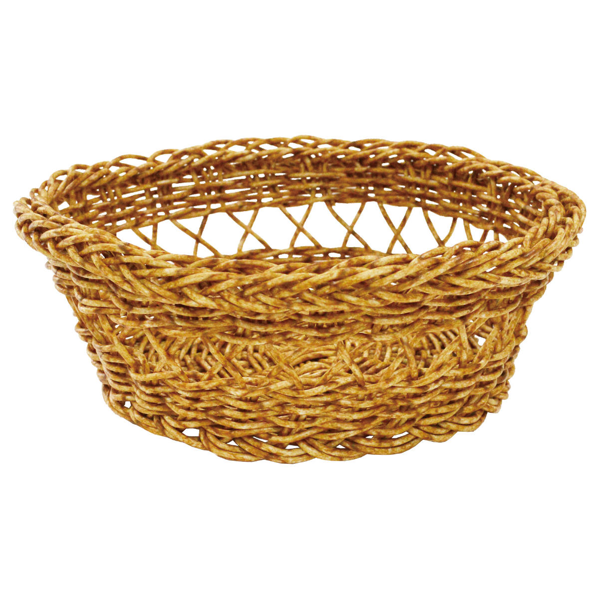 かご 洗える ルル バスケット ラウンド S ( 直径22cm 高さ9cm 洗える収納ボックス 水洗い カゴ 洗えるバスケット 手編み 収納 天然素材風 小物収納 収納かご 収納ケース お手入れ簡単 軽量 柔軟性 しなやか ささくれない )