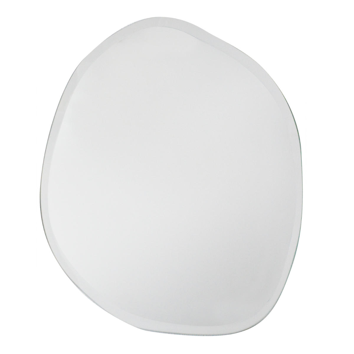 ウォールミラー モーメント ( 八角形 ウェーブ 鏡 かがみ 壁掛け ミラー 壁 姿見 玄関ミラー 飛散防止加工 身だしなみ ナチュラル 北欧風 かわいい おしゃれ ) 【ウェーブ】 ウェーブ