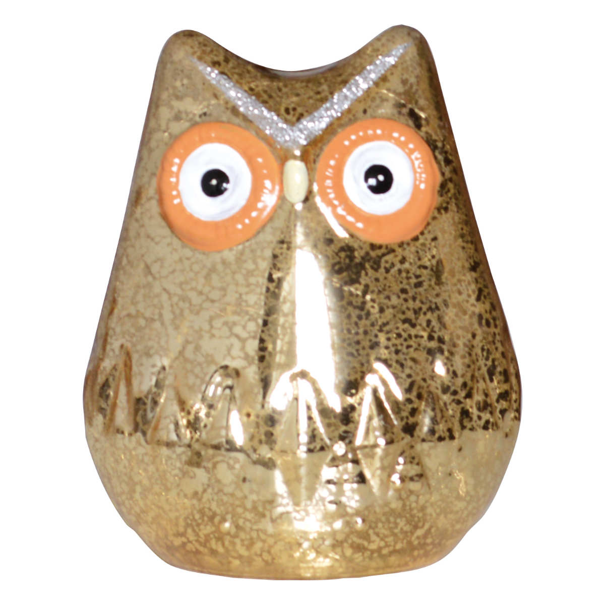 テーブルライト フクロウ インテリアライト ( 間接照明 卓上 テーブルランプ 卓上ライト LED ふくろう 電池式 アニマル 動物 インテリア 寝室 リビング 読書灯 授乳灯 常夜灯 おしゃれ ホリデーシーズン クリスマス ) 【ゴールド】 ゴールド