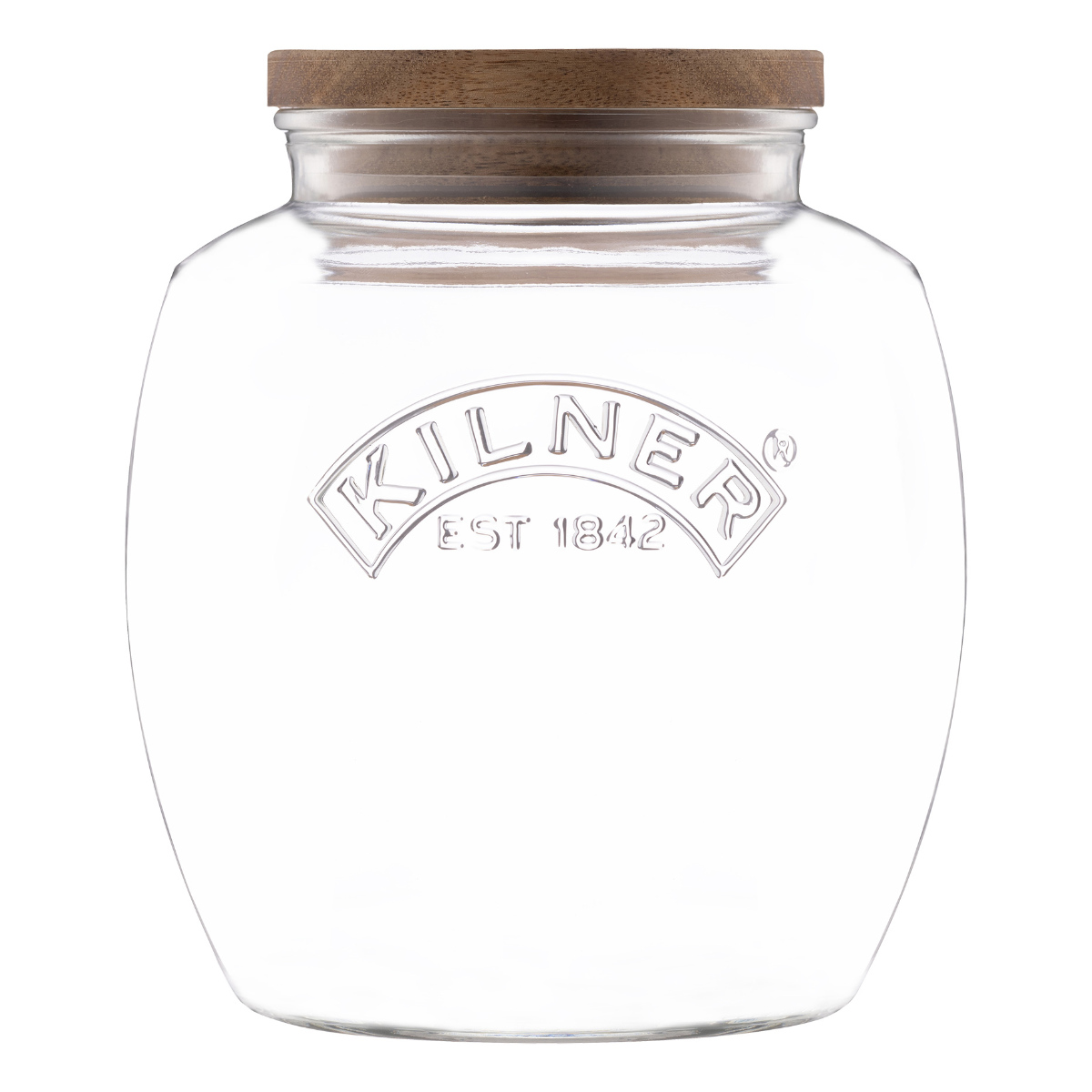 保存瓶 KILNER 木蓋 2L Universal Jar Acacia Wooden Lid ( キルナー ガラス 木製フタ 食洗機対応 密閉容器 ガラスジャー キャニスター ガラス保存瓶 お菓子 グラノーラ お米 小物入れ 2000ml おしゃれ )