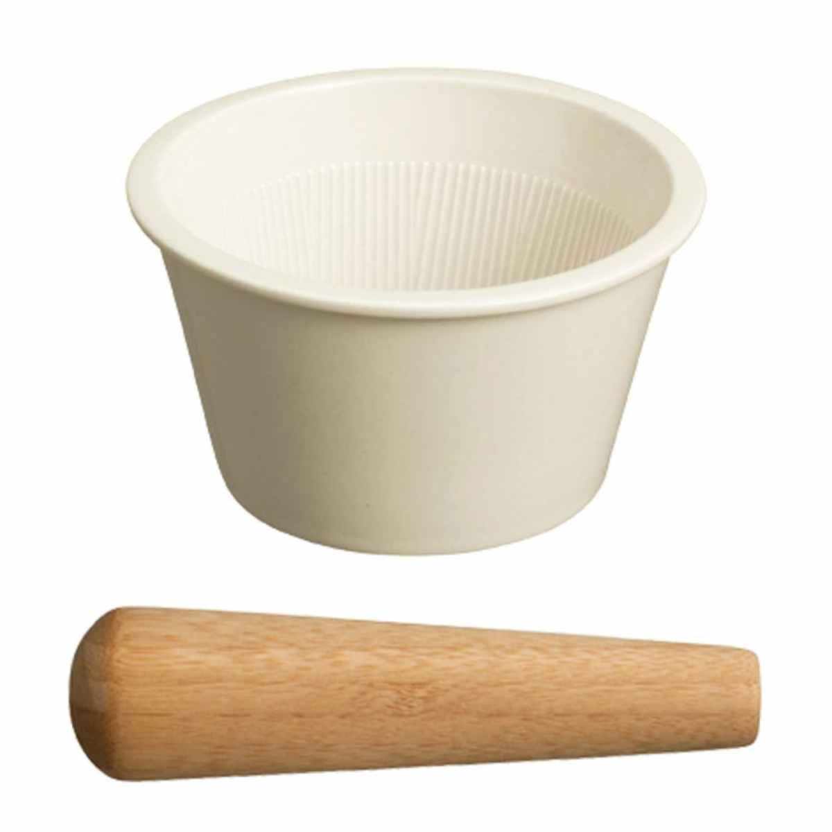 KINTO キントー TAKU すり鉢&すりこぎ ( 磁器製すり鉢 すりばち すり鉢 すりこぎ 擂り鉢 擂鉢 キッチン用品 キッチンツール キッチン小物 調理器具 製菓道具 調理小道具 下ごしらえ用品 ) 【ホワイト】 ホワイト