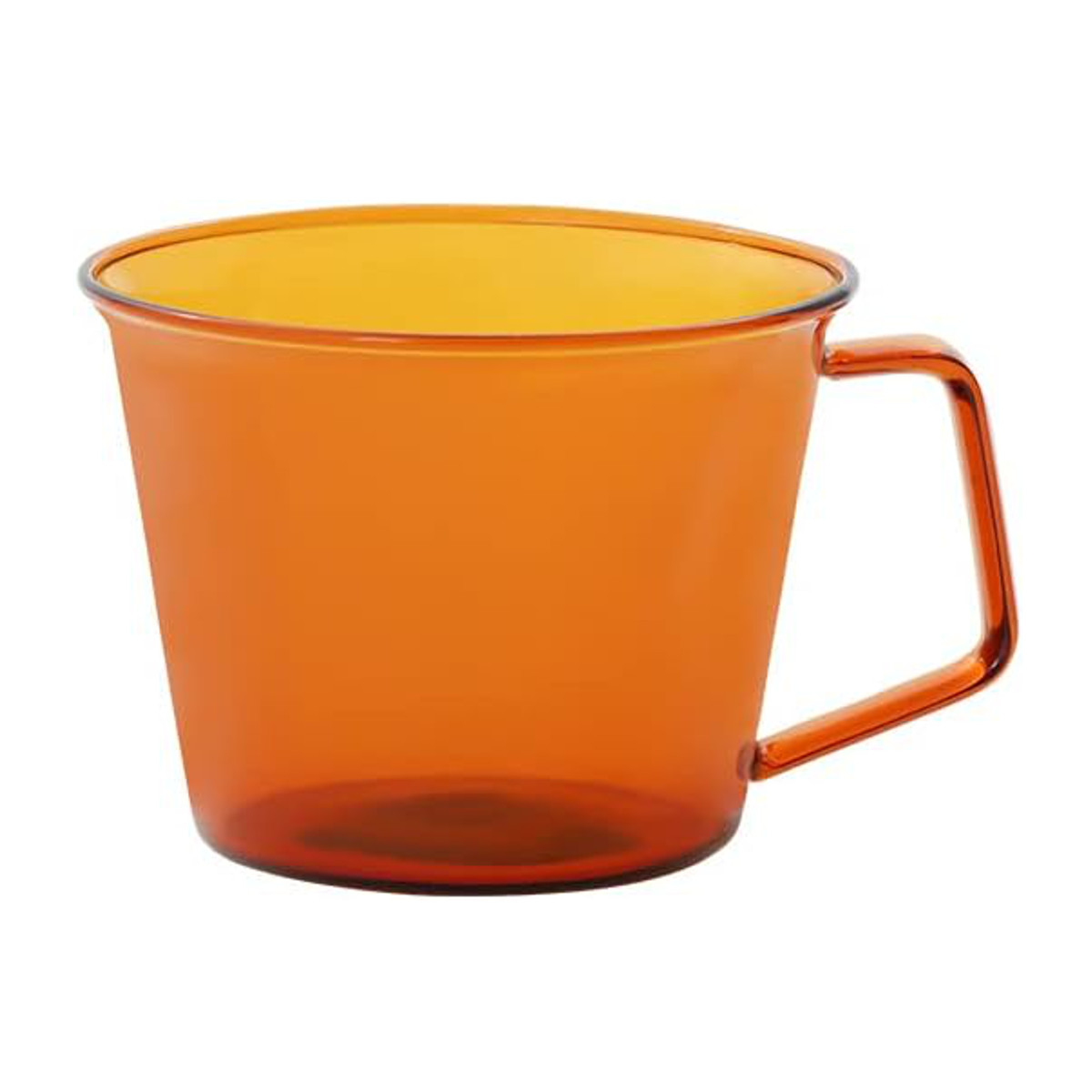 KINTO キントー CAST AMBER マグ 220ml ( マグカップ 220ml 耐熱ガラス 食洗機対応 電子レンジ対応 カップ ティーカップ コーヒーカップ ガラス製 食器 耐熱 レトロ アンティーク調 おしゃれ コーヒー 紅茶 ティータイム )