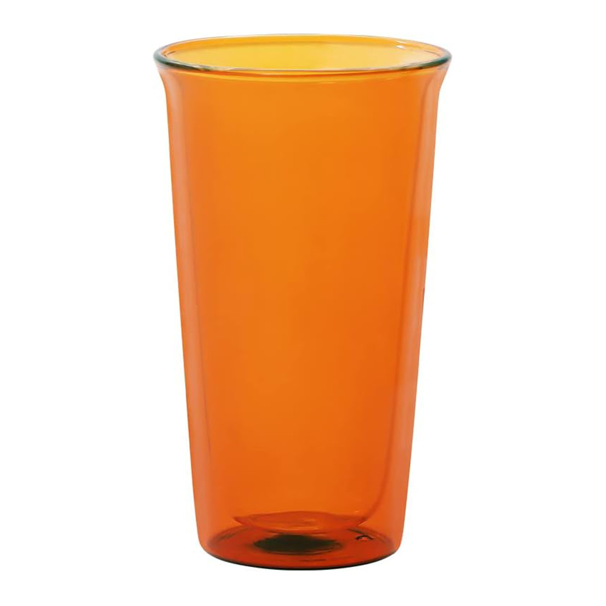 KINTO キントー CAST AMBER ダブルウォールグラス 340ml ( グラス 耐熱ガラス 食洗機対応 電子レンジ対応 ロックグラス オールドグラス タンブラー 耐熱 二重構造 レトロ おしゃれ 断熱効果 水滴 つきにくい )