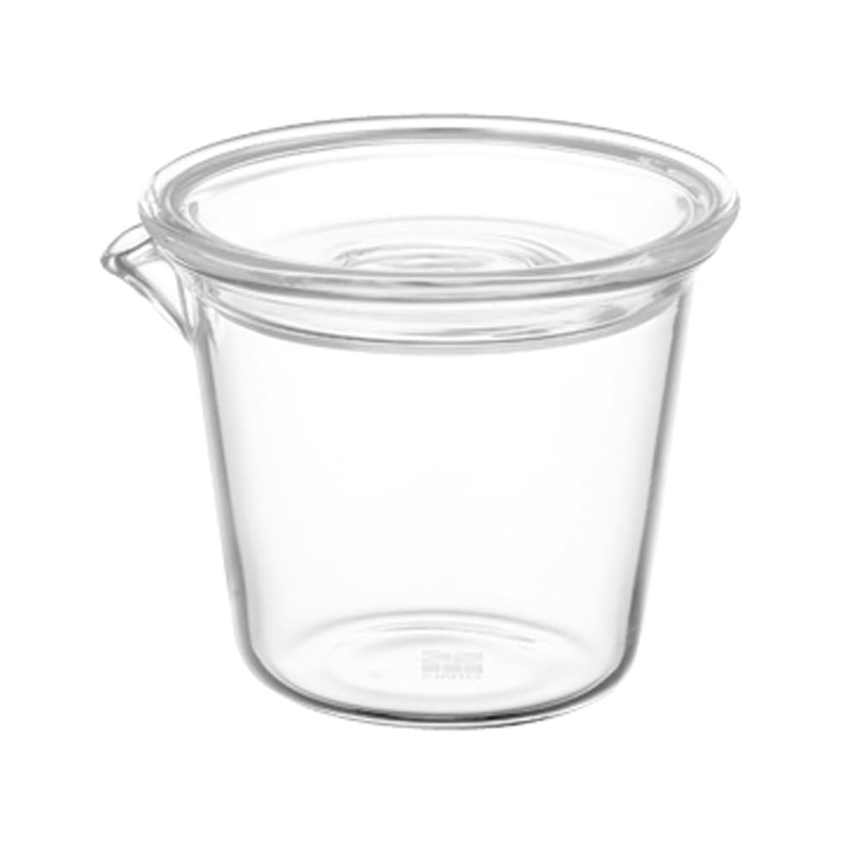 KINTO キントー CAST ミルクピッチャー 50ml 4個セット ( ミルクピッチャー 耐熱ガラス 食洗機対応 電子レンジ対応 ミルクポット ガムシロ入れ 容器 ガラス製 ミルク シロップ ジャム ソース ドレッシング ふた付き おしゃれ )