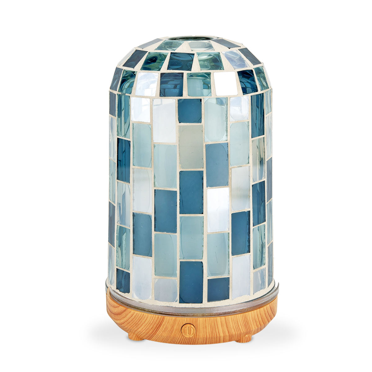 ディフューザー カレード 電動 アロマディフューザー 加湿 超音波式 ( ミスト 霧 インテリアライト ガラスタイル USB おしゃれ フレグランス リラックス ライト インテリア Type-C 癒し 癒しグッズ 誕生日 プレゼント 贈り物 ) 【ブルー】 ブルー