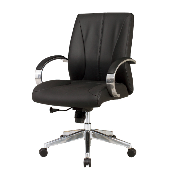 dショッピング |オフィスチェア 座面高44.5～51.5cm レザー調 役員 椅子 会議 チェア 社長椅子 （ パソコンチェア キャスター