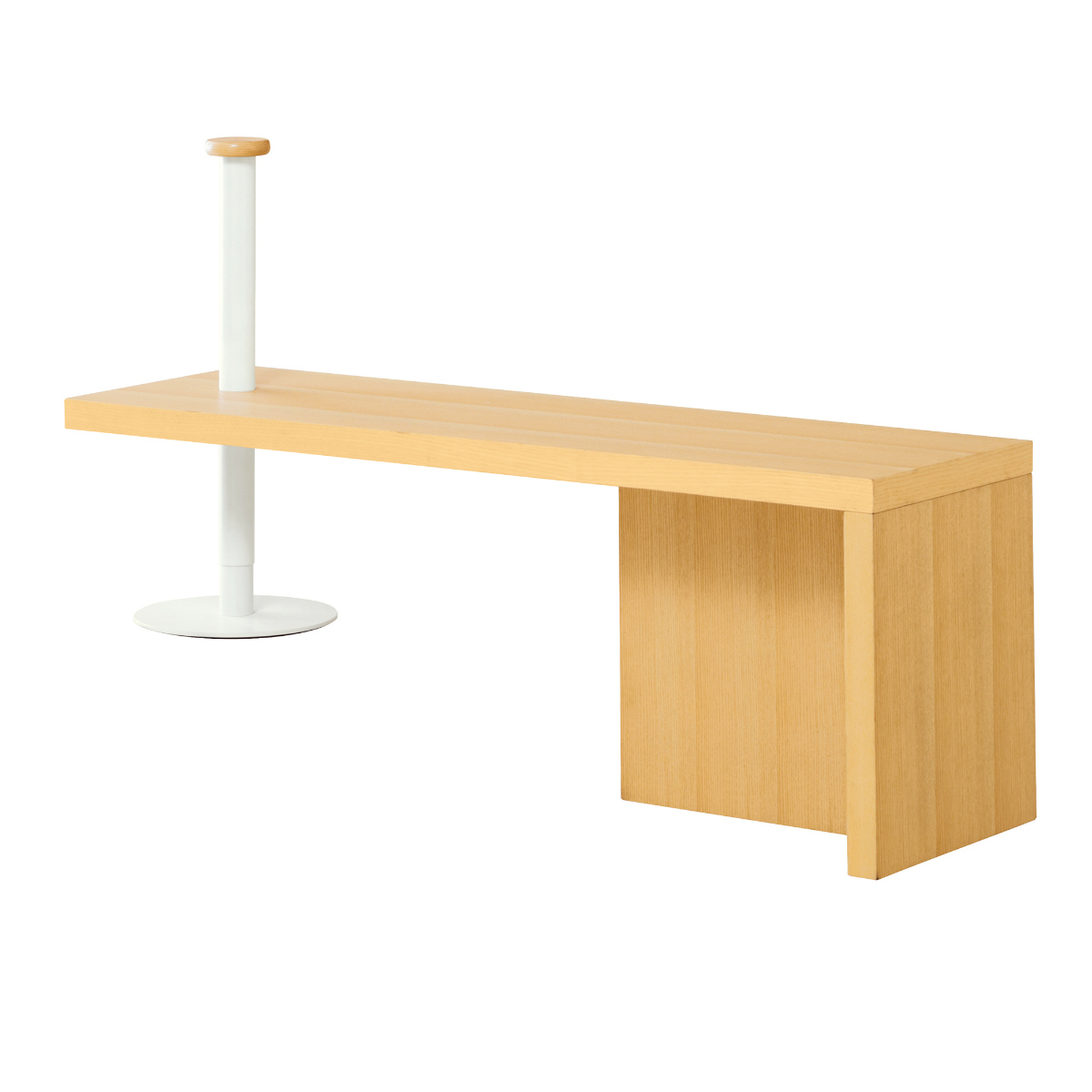 玄関ベンチ 幅115cm 補助ポール付 框のせ玄関ベンチ 4070 ( ベンチ 椅子 玄関 サポートチェア いす 腰掛 腰かけ 高さ調節 ポール付き 高齢者 シニア 木製 玄関椅子 靴の脱ぎ履き 安心 立ち上がりサポート 補助 チェア ) 【ナチュラル】 ナチュラル