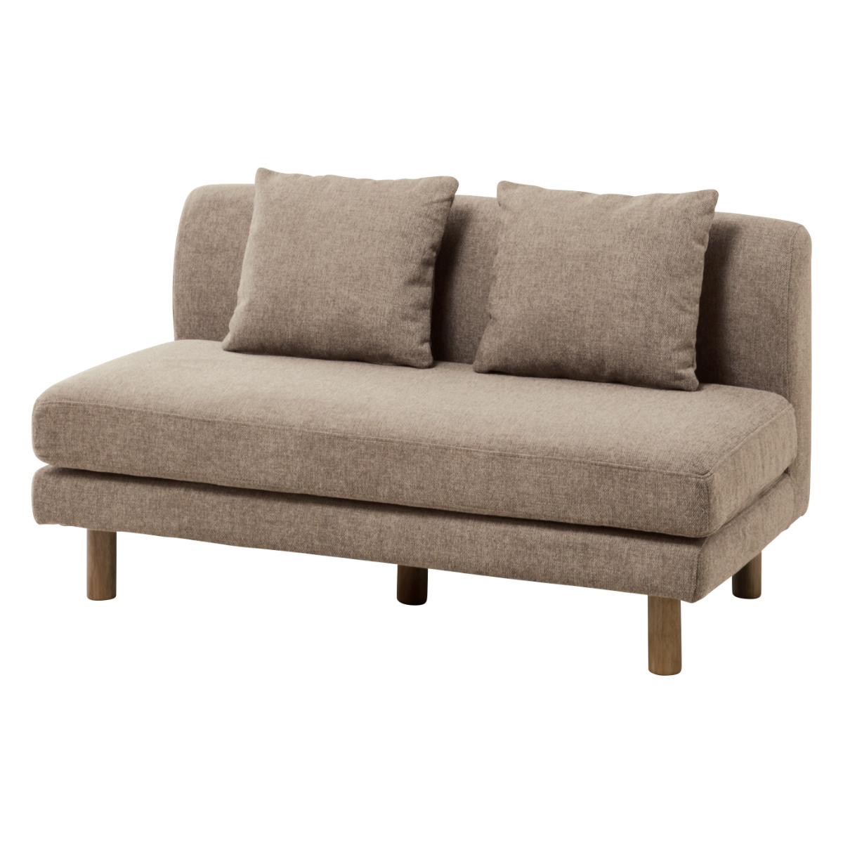 ソファ 幅120cm 2人掛け クッション付き アクト ( ソファー ファブリック 肘なし アームレス リビングソファ フロアソファ 脚 取り外し ローソファ コンパクト 省スペース 1人暮らし ウレタン 座り心地 快適 フルカバーリング )