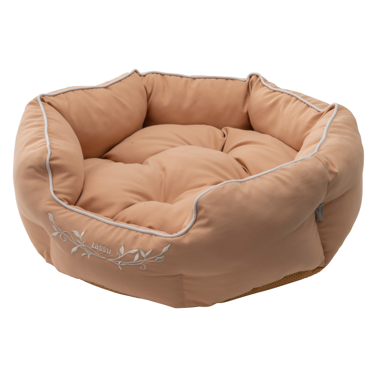 ペットベッド 丸型ベッド 小型犬 ( ペット ベッド ペット用 丸型 犬 猫 シンプル オシャレ 室内 ペット用品 犬用 猫用 オールシーズン ペットソファ ペットクッション 滑り止め ) 【キャラメル】 キャラメル