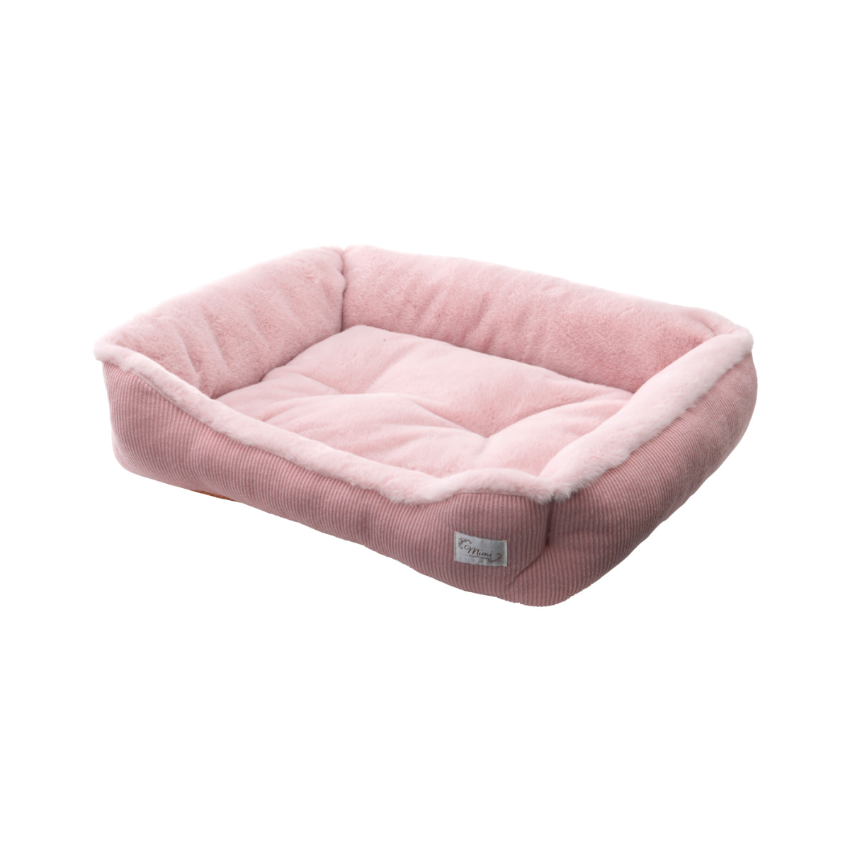 ペット ベッド スクエアベッドS mimi タッス ( ペット用 スクエア型 犬 猫 シンプル オシャレ 室内 ペット用品 Sサイズ 犬用 猫用 あたたかい ペットソファ ペットクッション 滑り止め ) 【ピンク】 ピンク