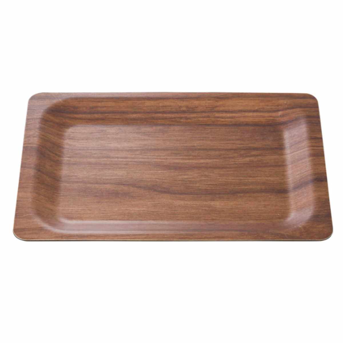 トレー 30cm 長角 NOSトレー ラミネウェア ( 日本製 滑り止め加工 紙 樹脂 角型 環境にやさしい トレイ お盆 おぼん 長方形 おしゃれ シンプル ナチュラル すべり止め 木目調 エコ テーブルウェア キッチン雑貨 キッチン用品 ) 【ライトオーク】 ライトオーク