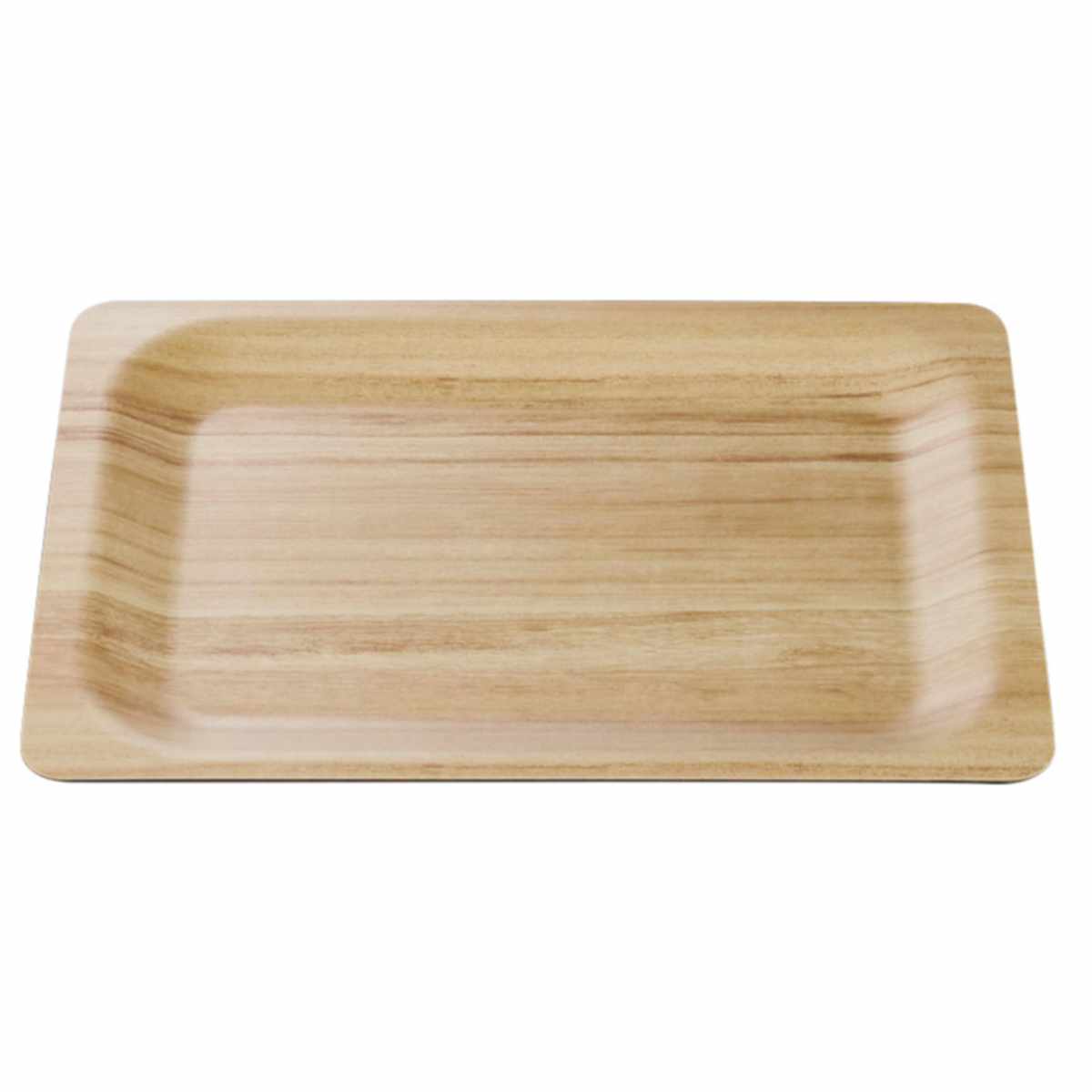 トレー 35cm 長角 NOSトレー ラミネウェア ( 日本製 滑り止め加工 紙 樹脂 角型 環境にやさしい トレイ お盆 おぼん 長方形 おしゃれ シンプル ナチュラル すべり止め 木目調 エコ テーブルウェア キッチン雑貨 キッチン用品 ) 【白木目】 白木目