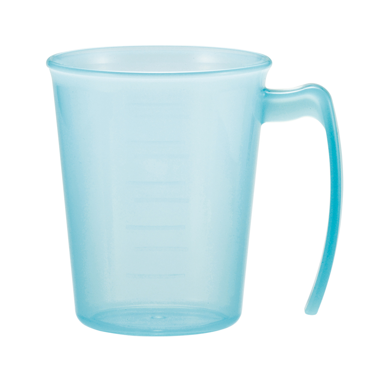 コップ 手付 スタッキングコップ 持ち手付き 300ml 目盛り付き 日本製 ( 電子レンジ対応 食洗機対応 目盛付き 取手付き 介護用品 食事補助 食器 カップ 抗菌 軽量 プラスチック製 安心 ) 【グリーン】 グリーン