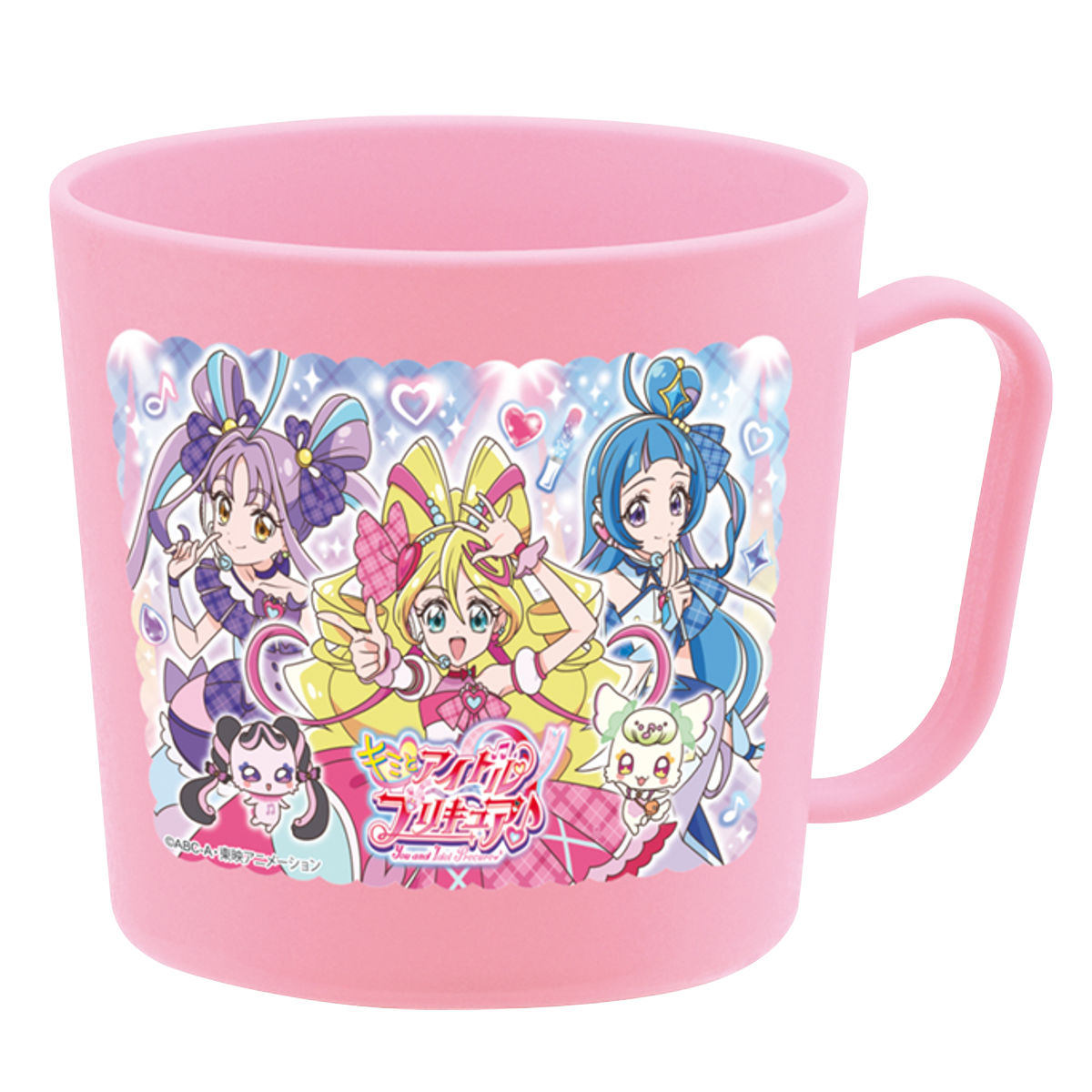 手付コップ キミとアイドルプリキュア ( プラコップ 給食 歯磨き 幼稚園 保育園 キッズ 日本製 キミとアイドルプリキュア♪ プラスチック製 こども 子ども うがい 小さい マグ プラ カップ )