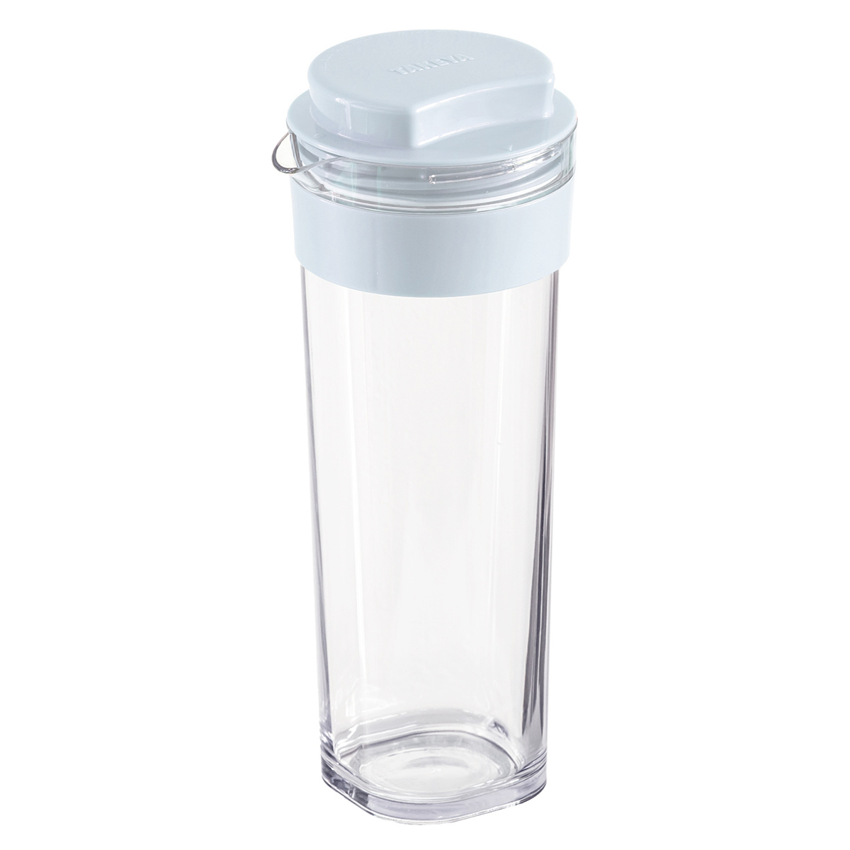 冷水筒 スリムジャグ 1.1L 横置き 縦置き 耐熱 日本製 ( 麦茶ポット ピッチャー 水差し 熱湯 白 おしゃれ 麦茶 冷水ポット 約 1リットル プラスチック モノトーン ) 【ライトブルー】 ライトブルー