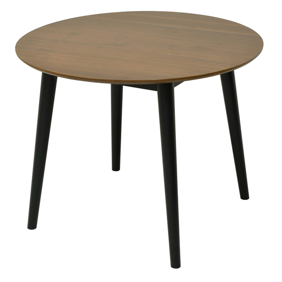 ダイニングテーブル 円形 直径90cm フェブラ ( テーブル 食卓テーブル 丸 机 丸テーブル 木製 天然木 ダイニング 食卓 円型 木目調天板 リビングテーブル 作業台 木製テーブル ウッドテーブル ラッカー塗装 ワンルーム ) 【ブラウン】 ブラウン