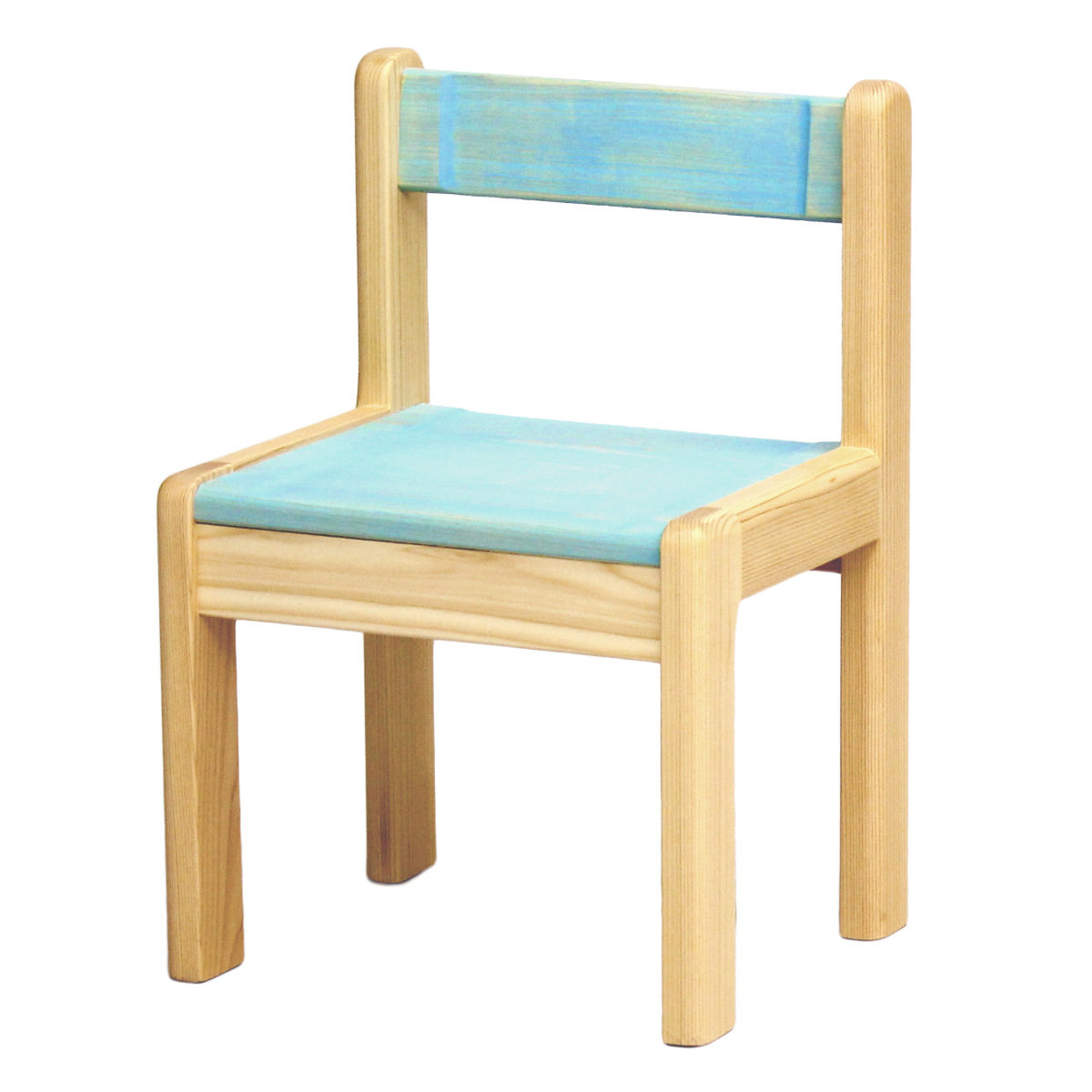 学習椅子 SS 身長80cm向け TODDLER 木製 ひのき 日本製 ( 開梱設置 チェア イス 椅子 ヒノキ キッズチェア 天然木 完成品 軽量 ローチェア 子供椅子 角丸 安心 ミニ 子供 子ども お絵描き 勉強 学習 キッズ家具 背もたれ ) 【ブルー】 ブルー