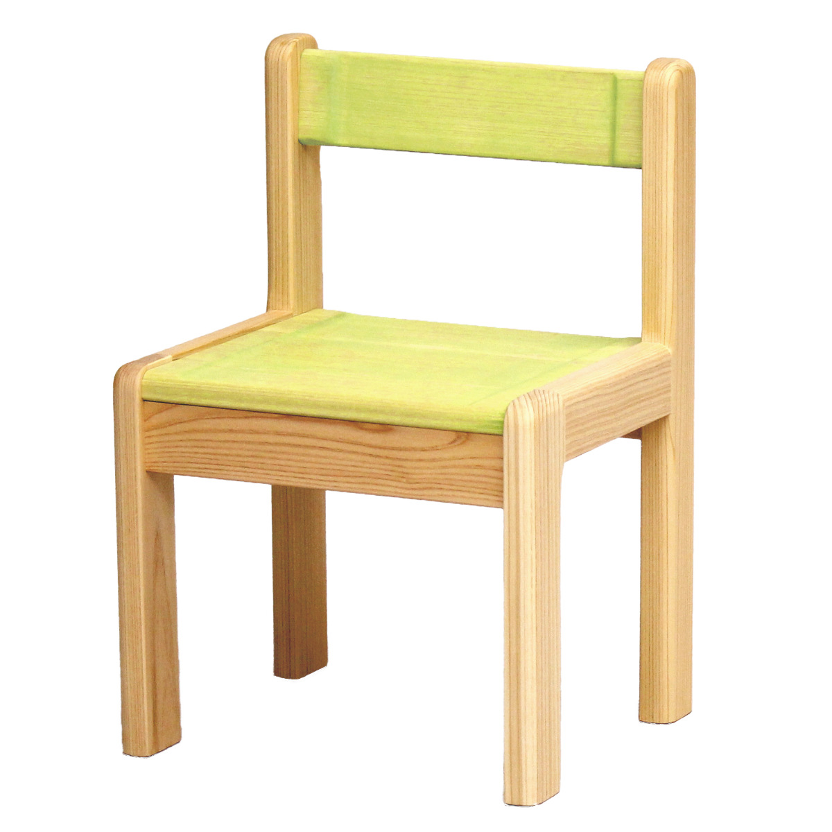 学習椅子 SS 身長80cm向け TODDLER 木製 ひのき 日本製 ( 開梱設置 チェア イス 椅子 ヒノキ キッズチェア 天然木 完成品 軽量 ローチェア 子供椅子 角丸 安心 ミニ 子供 子ども お絵描き 勉強 学習 キッズ家具 背もたれ ) 【グリーン】 グリーン