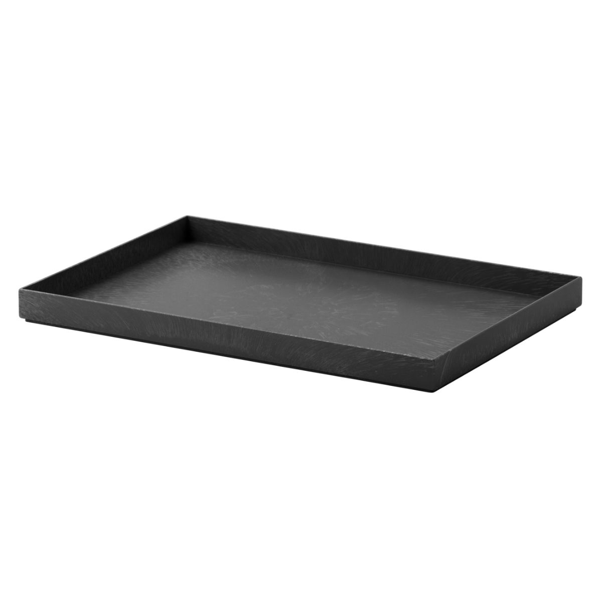 トレー タイディアップボックス T3725 収納トレー ( 幅25×奥行37.1×高さ2.7cm トレイ 小物入れ 積み重ね オープンシェルフ オープンラック 文房具 キッチン ランドリー 小物 小物収納 ふた 蓋 整理整頓 仕分け 棚 一時置き ) 【ブラック】 ブラック