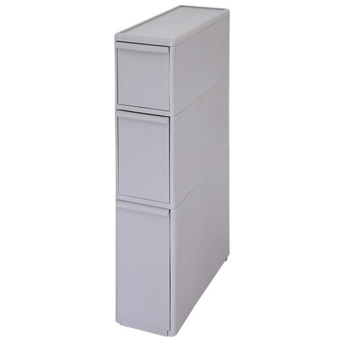 キッチンストッカー スリムストレージ トールストッカー 幅17cm 3段 TS-111L ( ストッカー スリム 収納ストッカー キッチン収納 隙間収納 17cm 18cm スリムストッカー すきま すき間 キッチン 収納 スリムキッチンラック 三段 ) 【グレー】 グレー