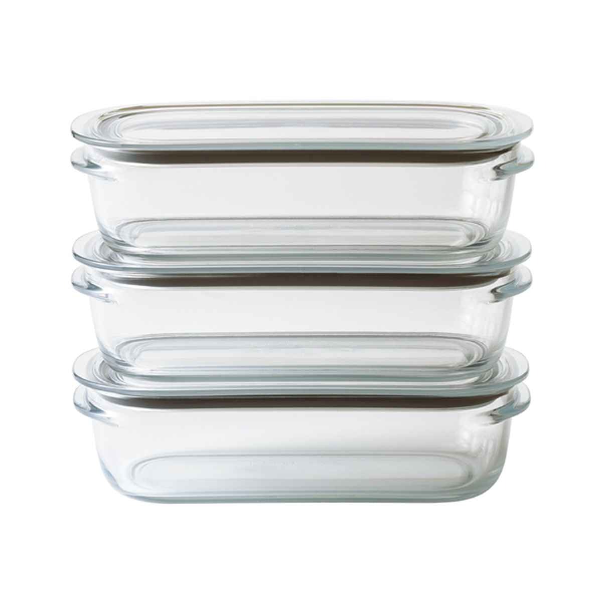 保存容器 520ml 調理ができる保存容器 Mサイズ 3個入 ( 日本製 密閉 プラスチック 電子レンジ対応 食洗機対応 冷凍庫OK 電子レンジ調理器 保存 容器 フードコンテナ 0.52L 透明 割れにくい 軽い 丈夫 フードストッカー ) 【クリア】 クリア