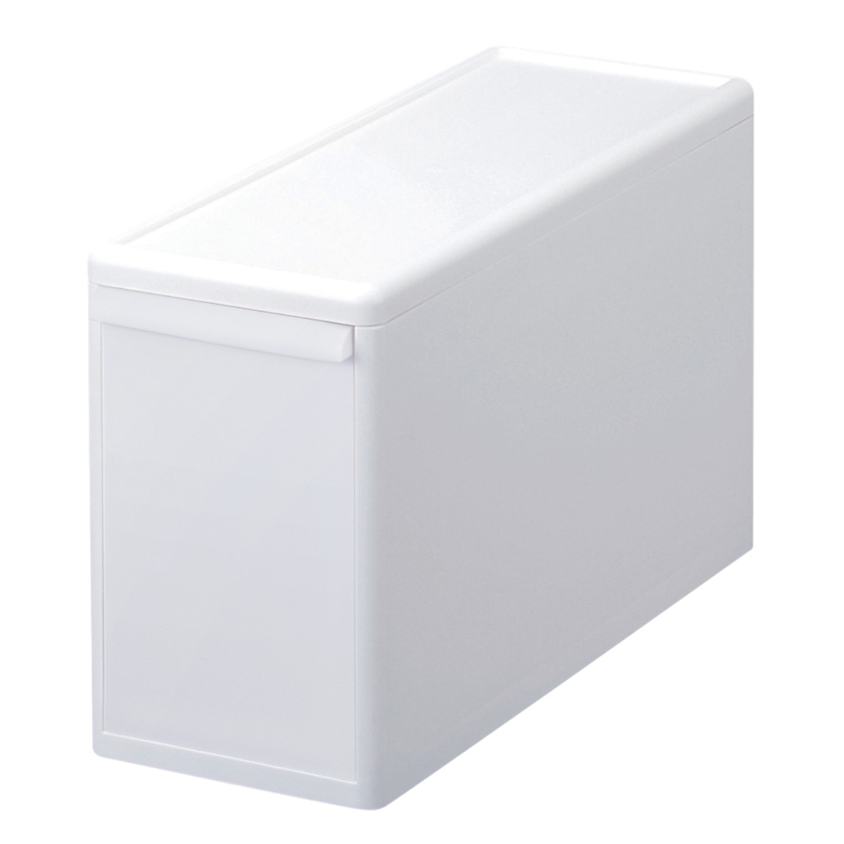 収納ケース 同色3個組 組み合わせて使える収納ケース スリムL ( 収納 プラスチック 引き出し 幅17×奥行46.5×高さ28cm 日本製 クローゼット 隙間収納 収納ボックス スリム 脱衣所 押入れキッチン 積み重ね 同色3個セット ) 【オールホワイト】 オールホワイト