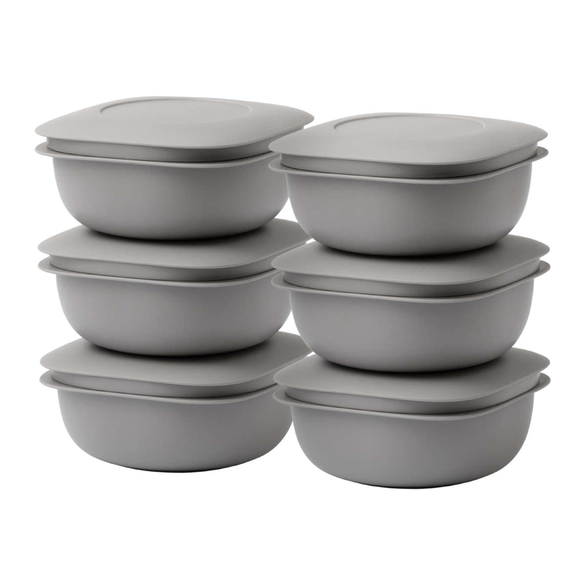 冷凍ご飯容器 蒸気であたためる 冷凍ごはん容器 6個組 保存容器 ライクイット ( 電子レンジ調理器 プラスチック 冷凍 ごはん容器 蒸し器 日本製 like-it ご飯容器 食洗機対応 保存 調理 冷凍ごはん ザル すのこ ) 【グレー】 グレー