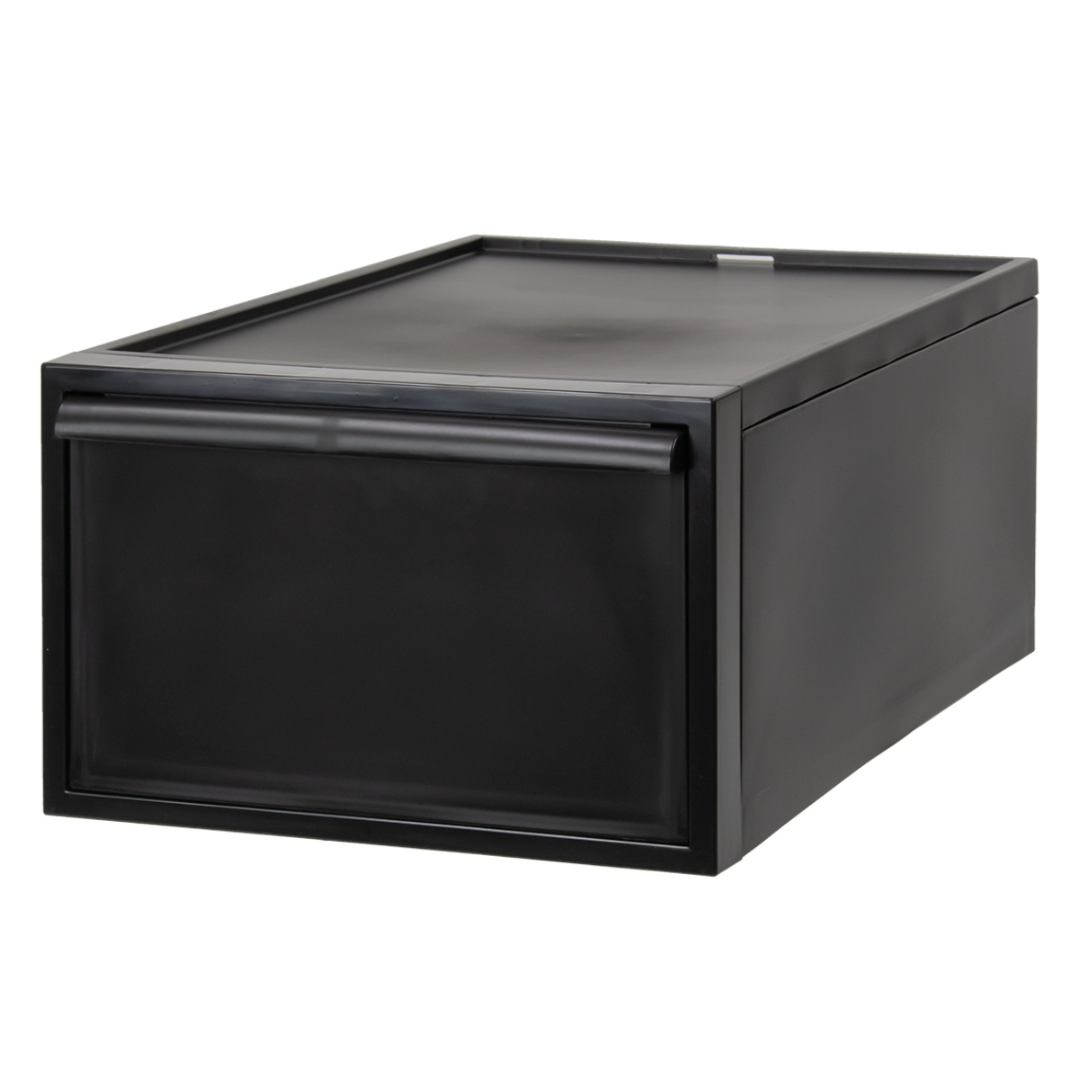 収納ケース 同色3個セット 引き出し M 幅32×奥行52×高さ21.5cm クローゼットシステム ( 収納 クローゼット 衣類収納 衣装ケース 積み重ね プラスチック 日本製 ) 【オールブラック】 オールブラック