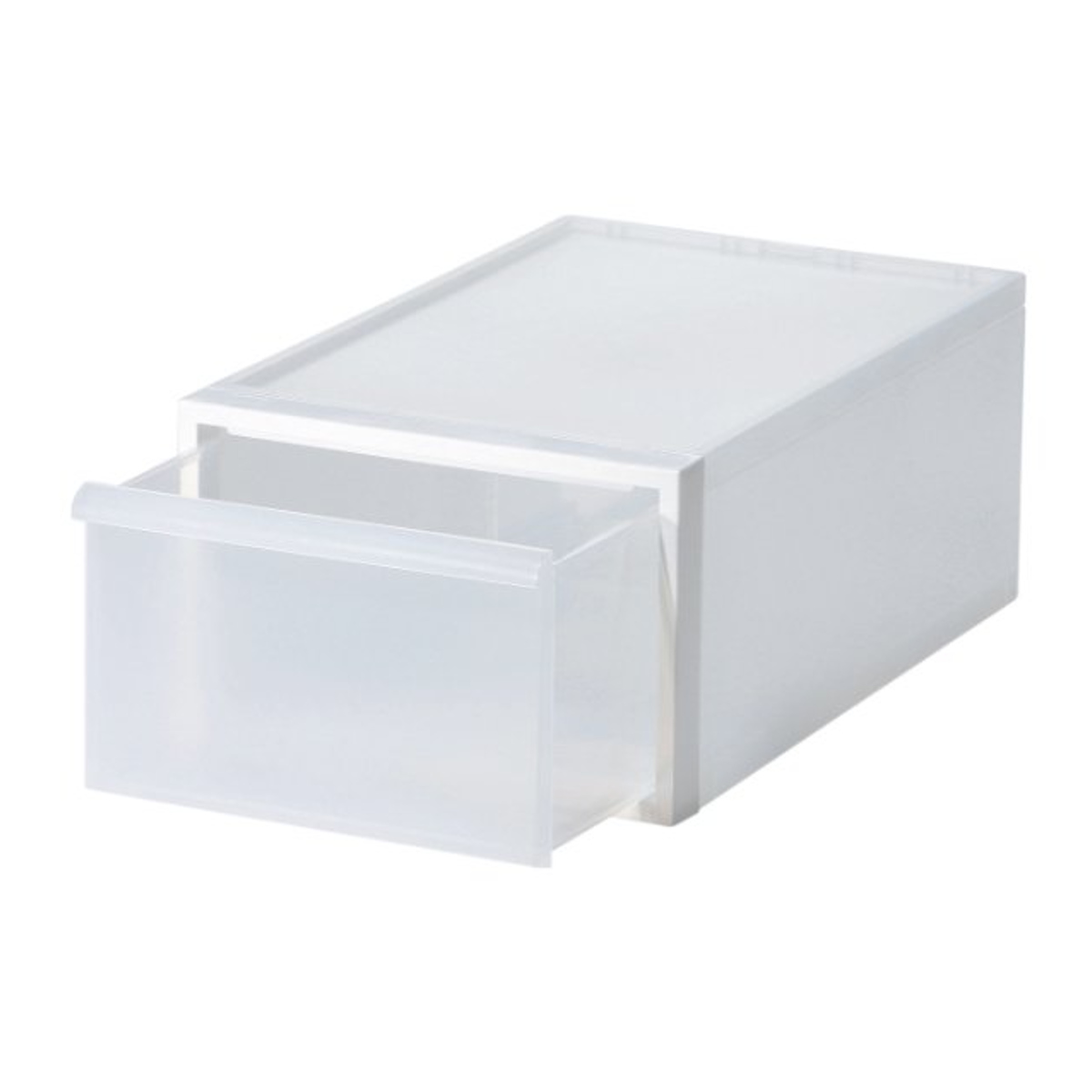 収納ケース 引き出しタイプ クローゼット収納 高さ21.5cm 日本製 ( 収納 衣装ケース 収納ボックス 衣類収納 プラスチック 押入れ収納 スタッキング 積み重ね プラスチック製 衣類ケース クローゼット 洋服 服 引き出し ) 【ホワイト】 ホワイト